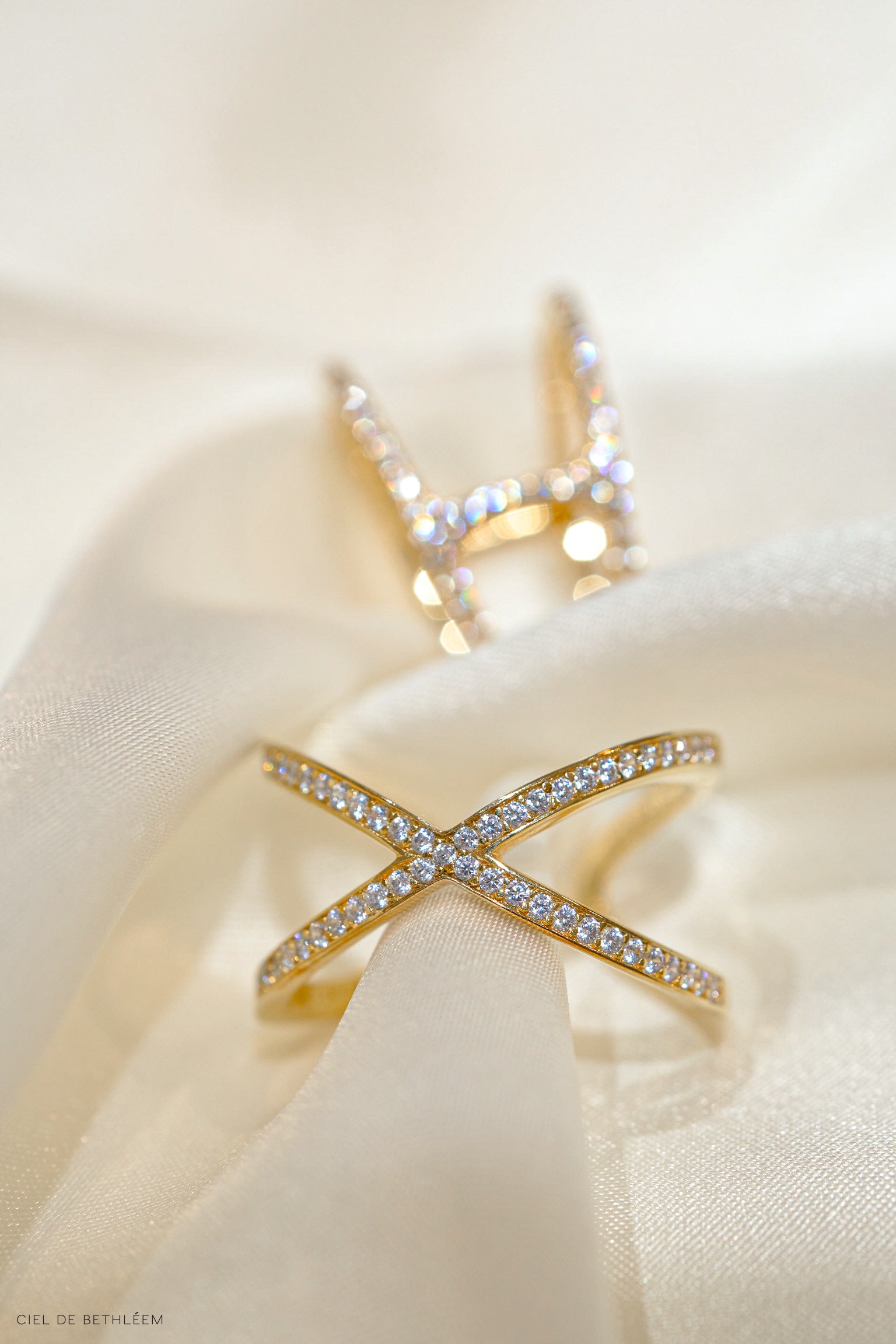 Cross - Rose Gold 925 Silver Ring