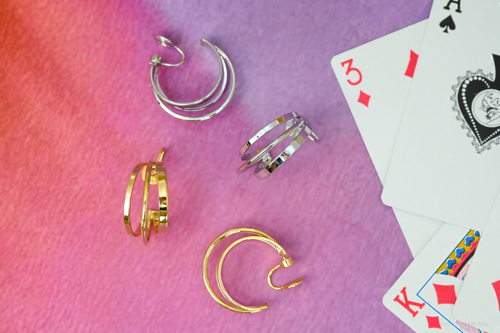 Triple Layer Semi Hoops