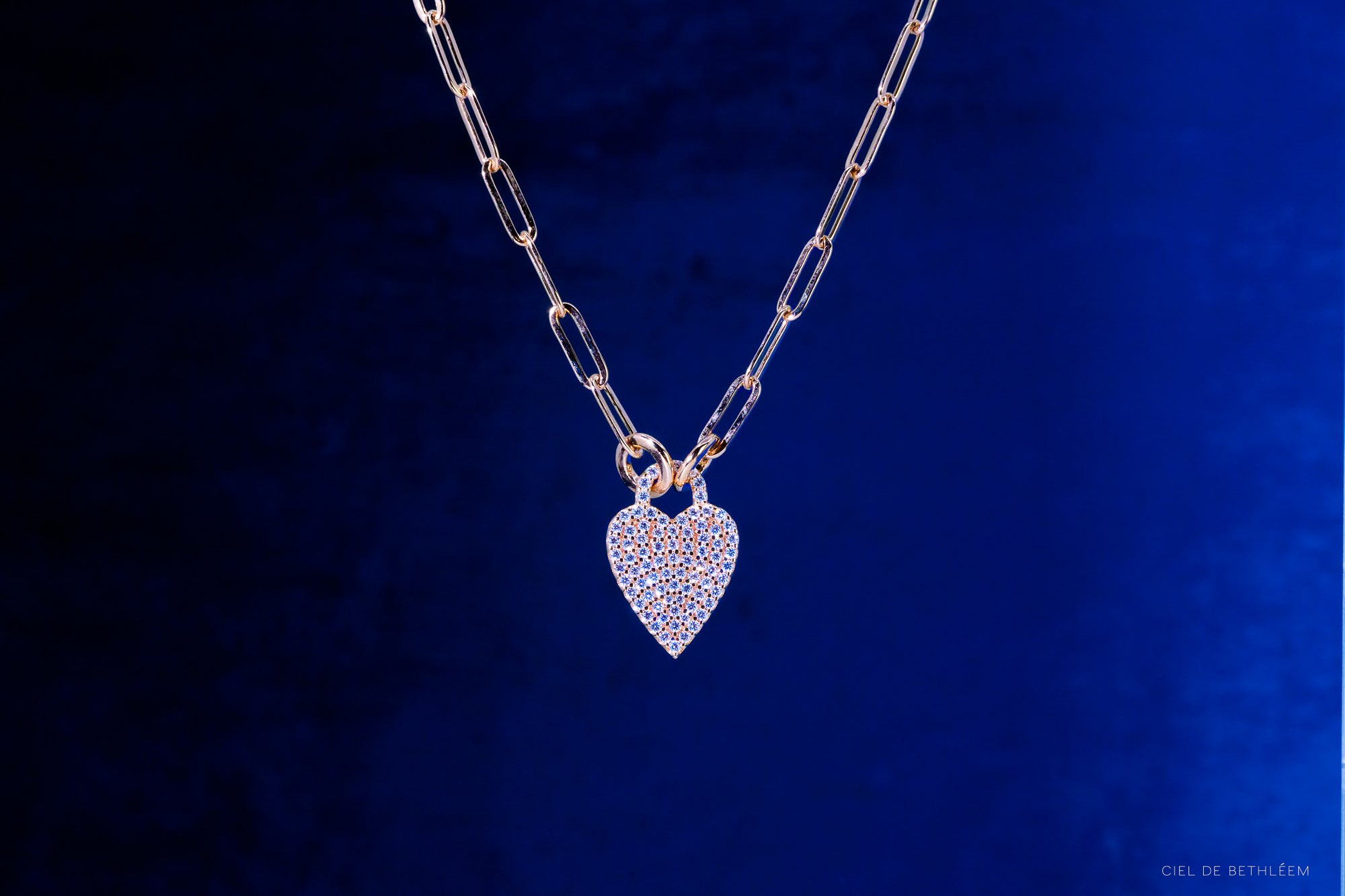 Sparkle Love - Rose Gold 925 Silver Necklace