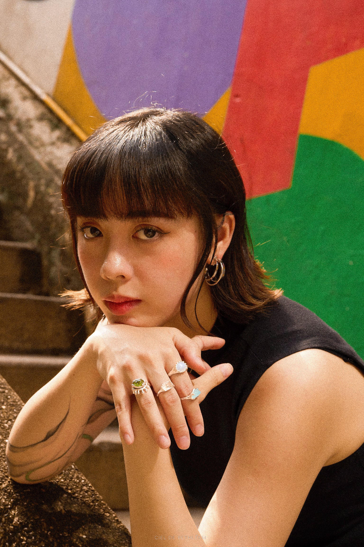 Triple Layer Semi Hoops