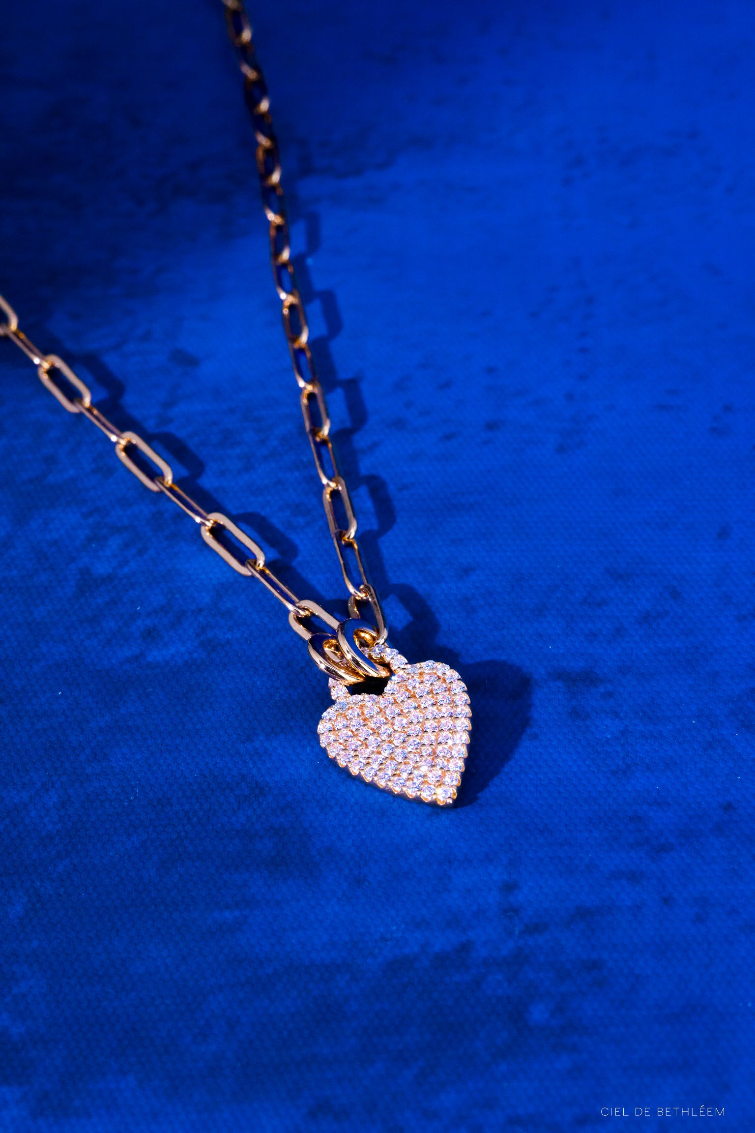 Sparkle Love - Rose Gold 925 Silver Necklace