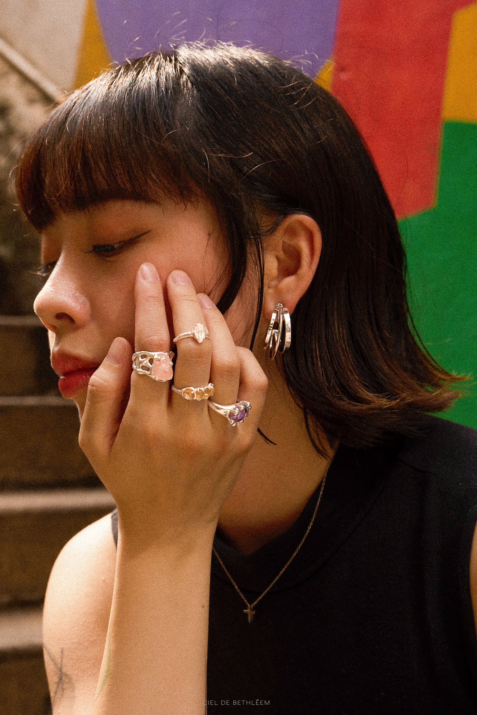 Triple Layer Semi Hoops