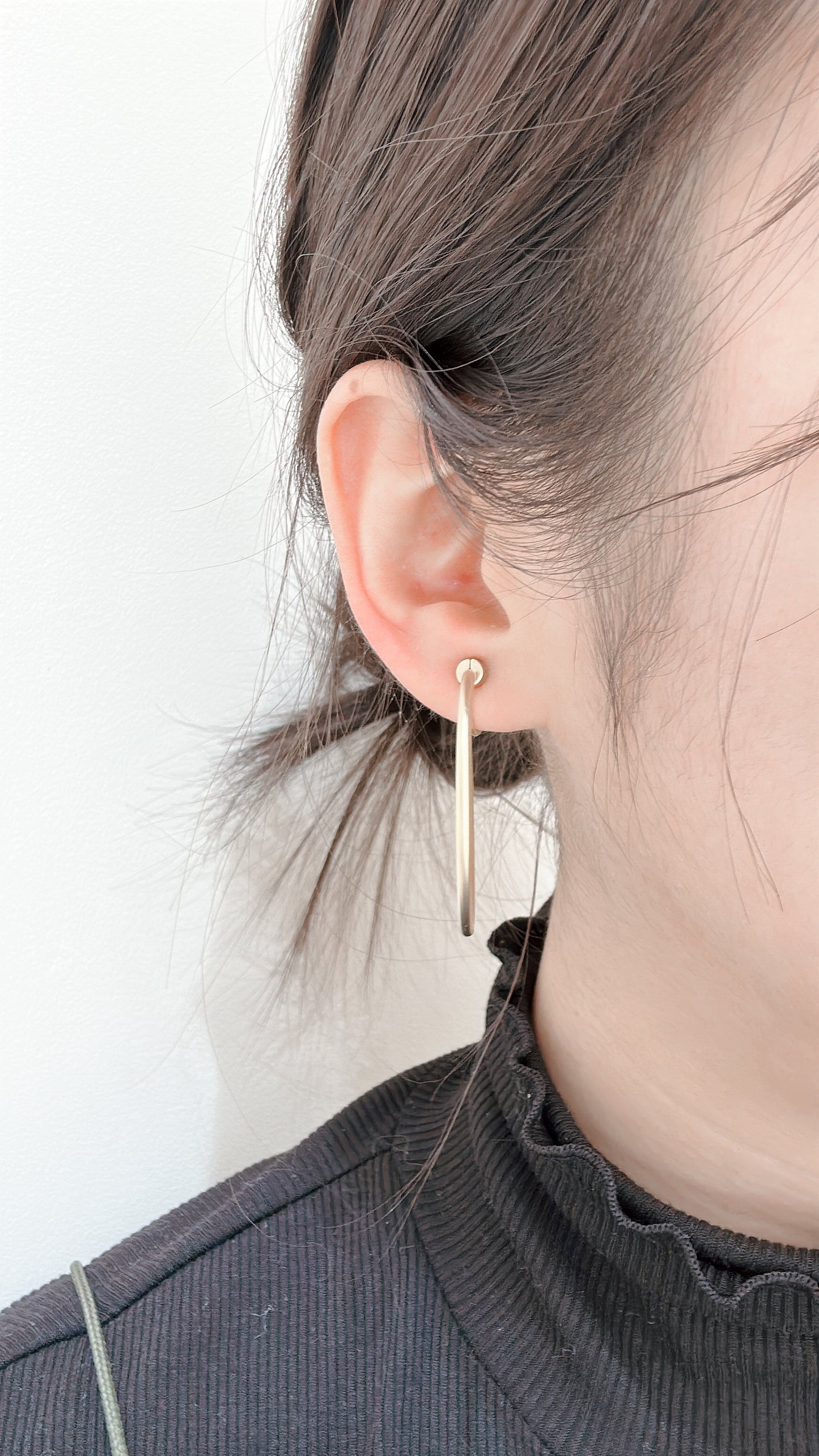 Circle Hoop Earrings - Matte - Regular