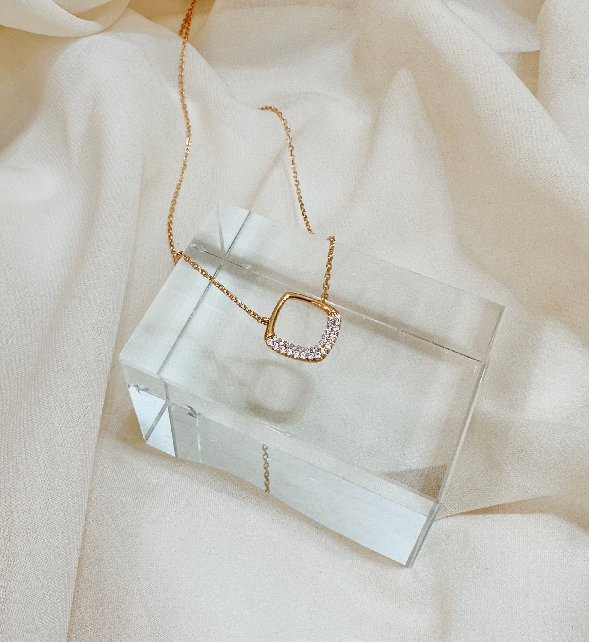 Silence - Rose Gold 925 Silver Necklace