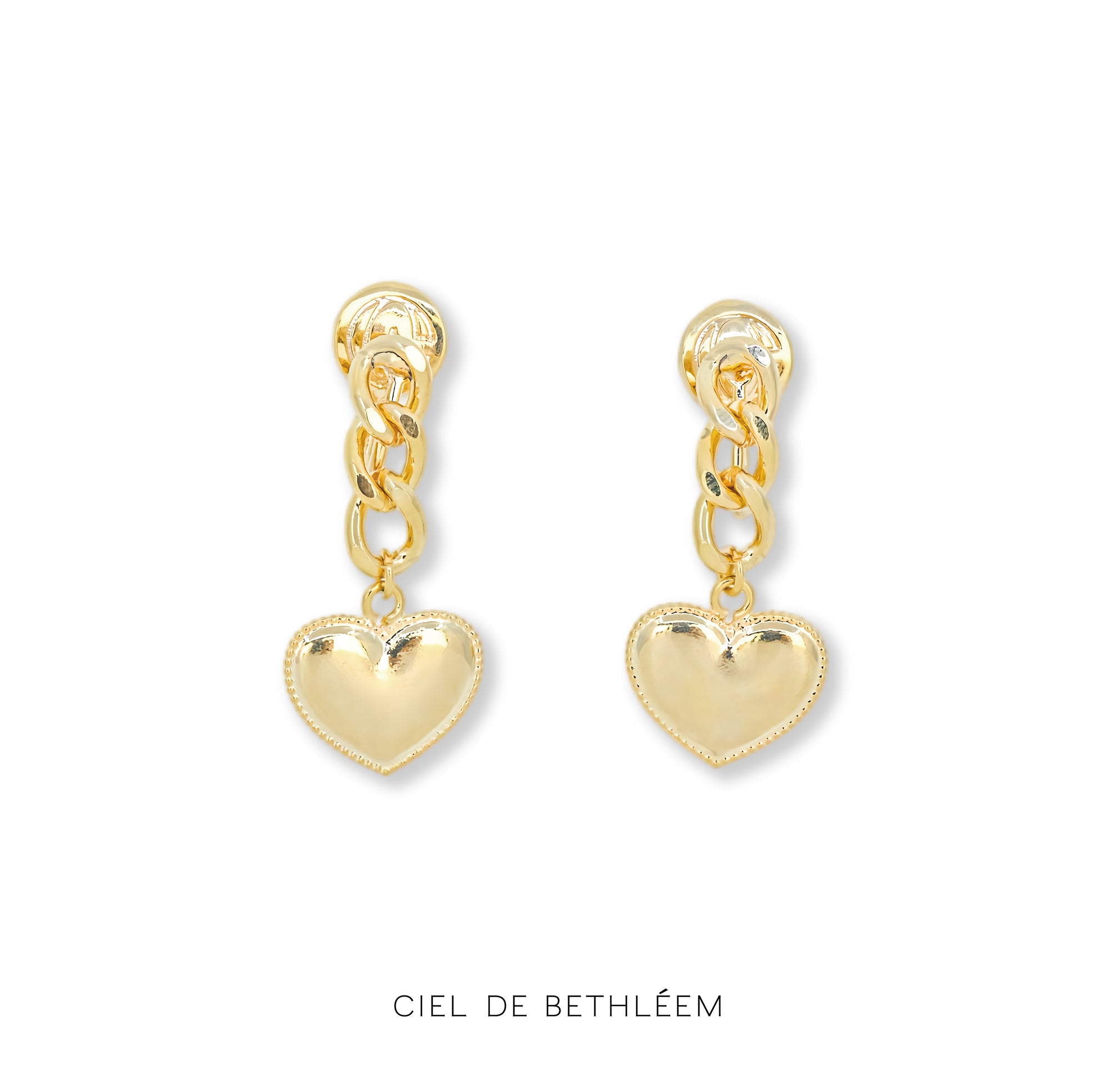 Heart Chain Earrings