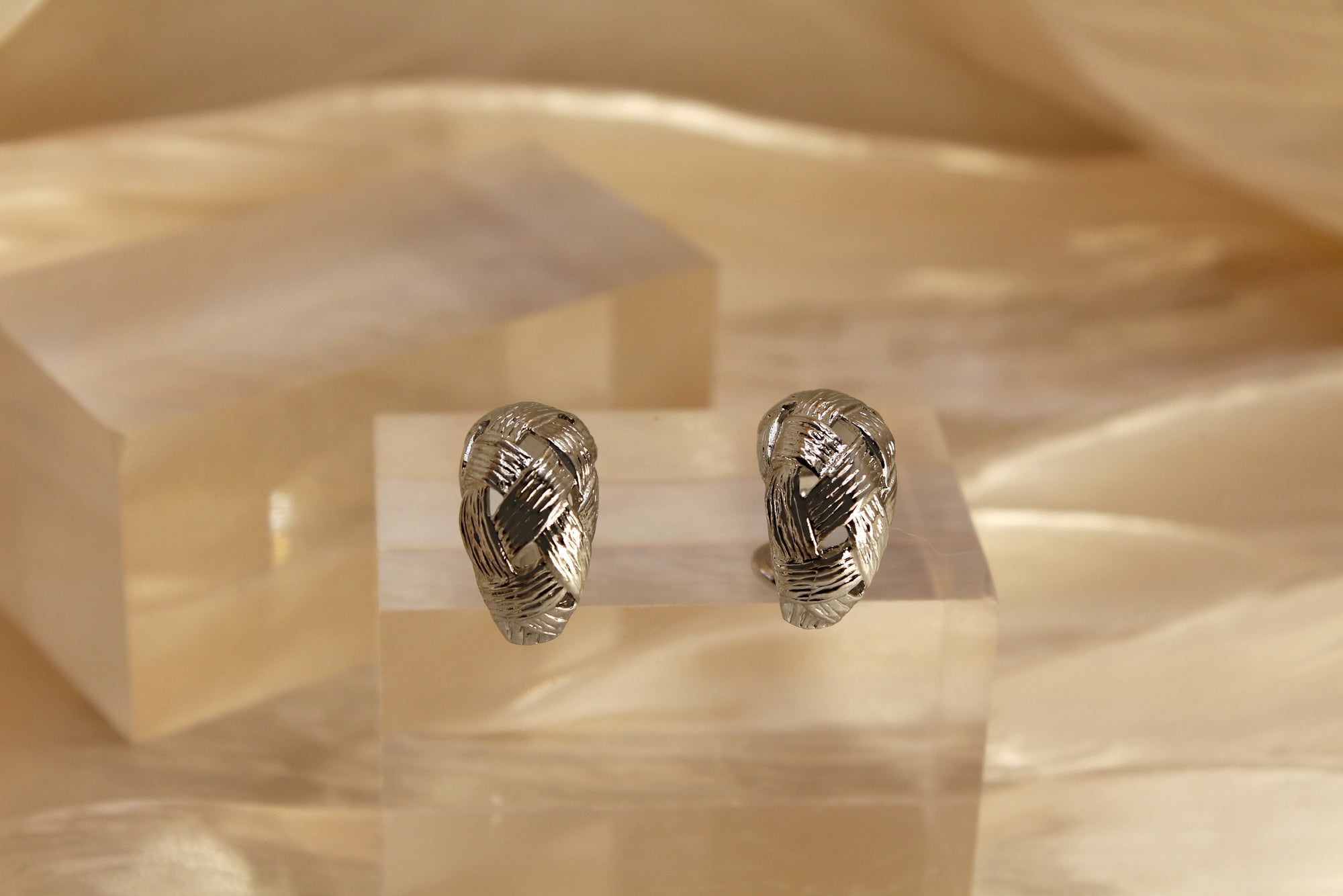 Weave Pattern Earrings