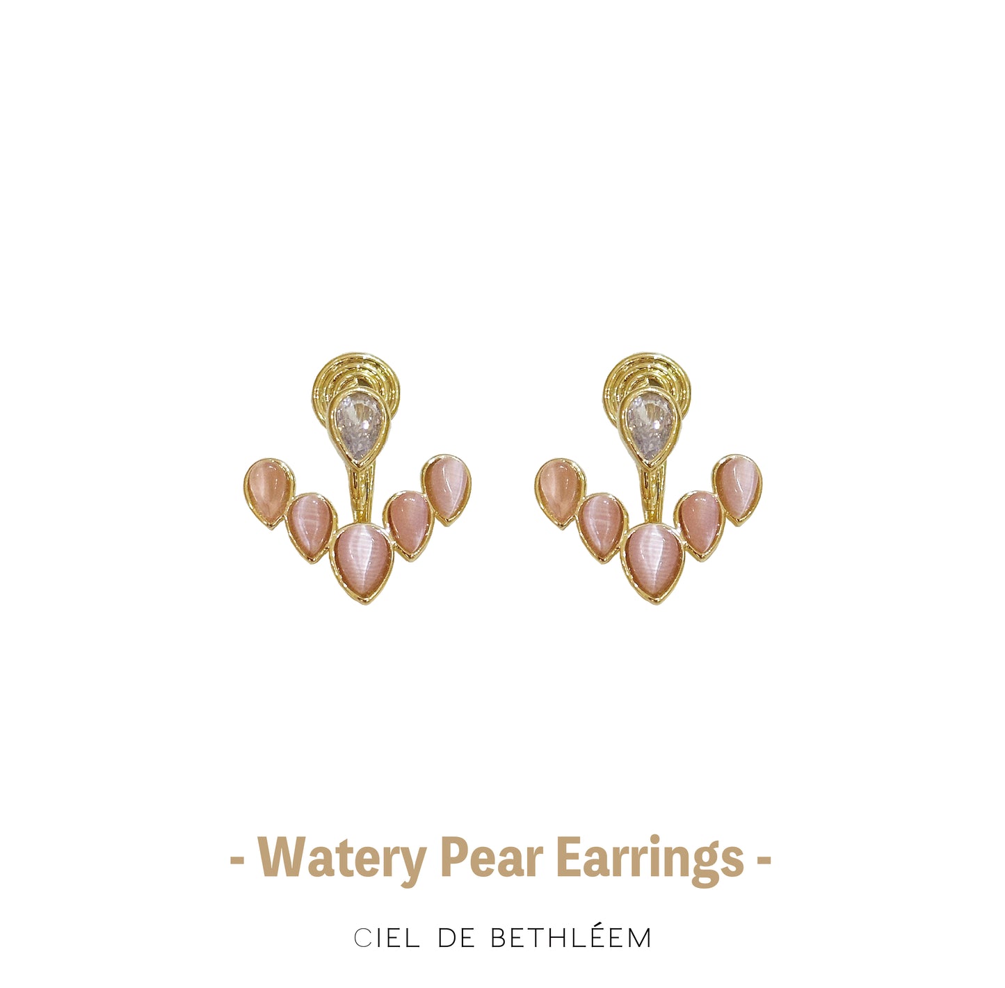 Watery Pear Earrings