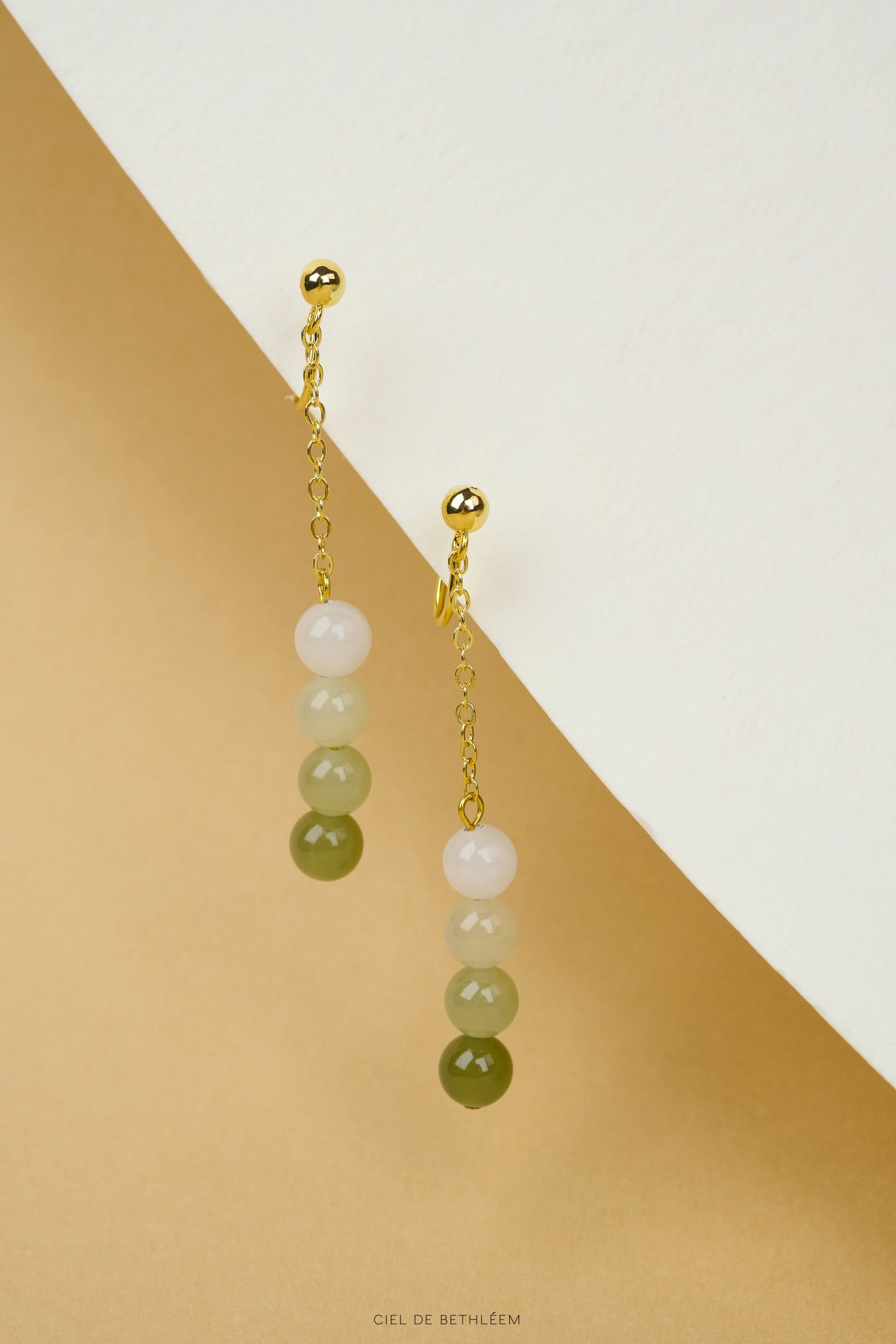 Japanese Dango Jade Earrings