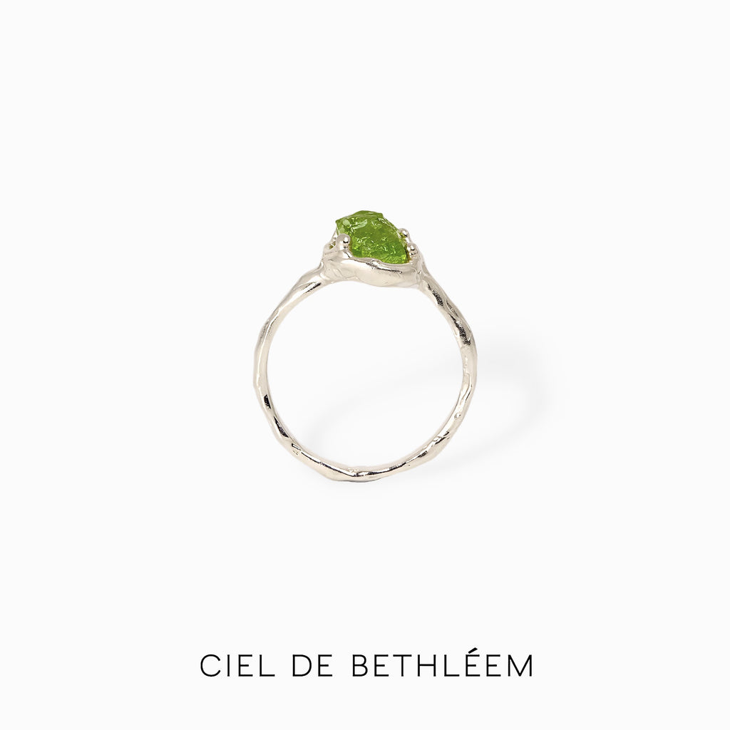 S925 Handcrafted Sterling Silver Ring - Olive