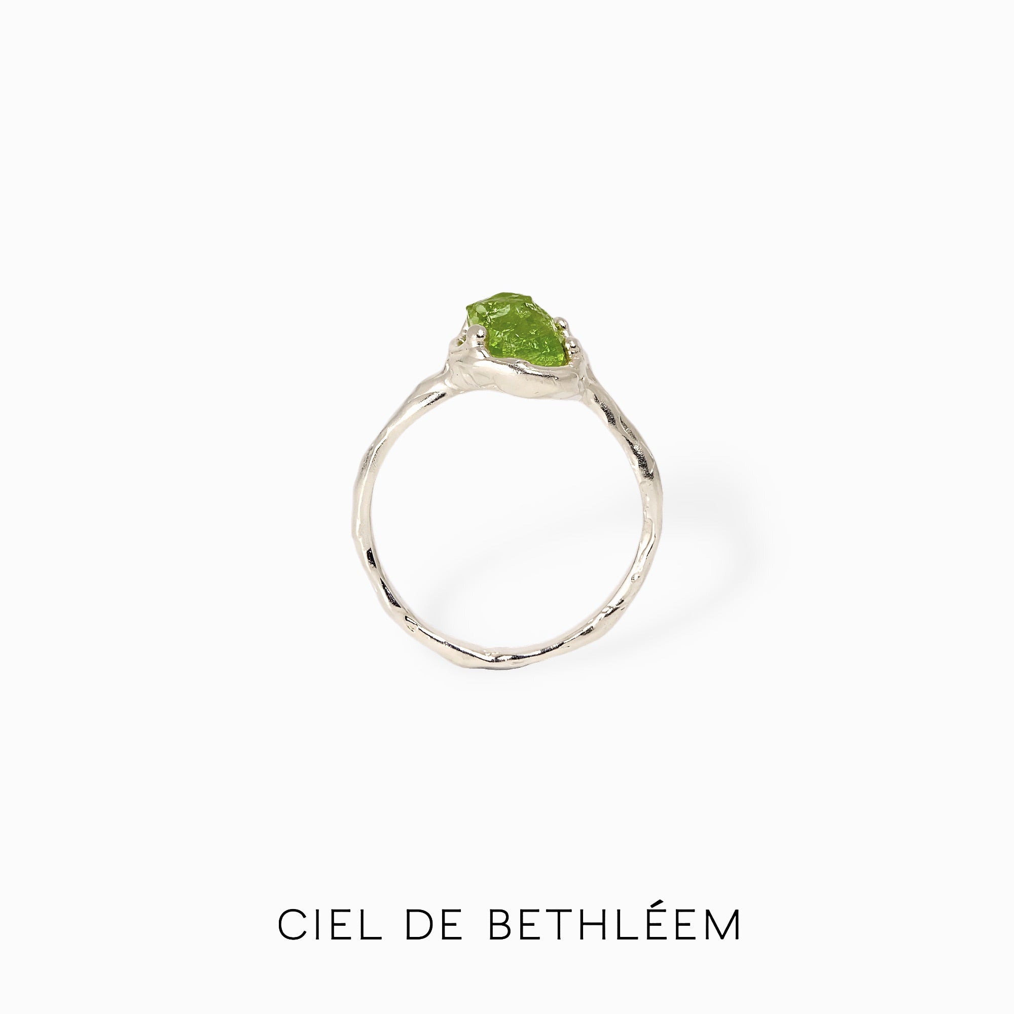 S925 Handcrafted Sterling Silver Ring - Olive