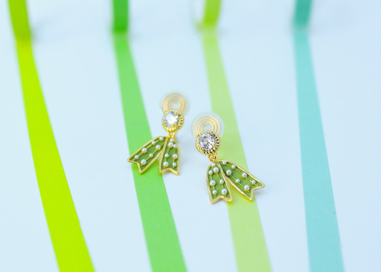 Victory Ribbon Earrings