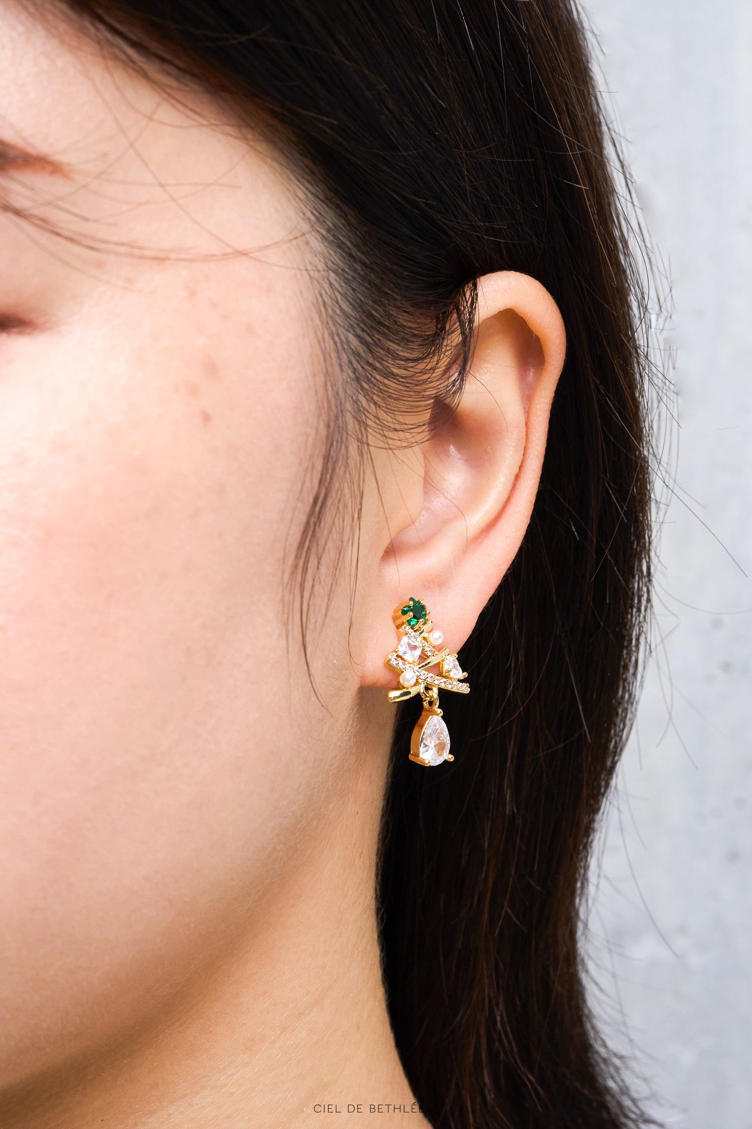 Merry Tree Clip-on Earrings