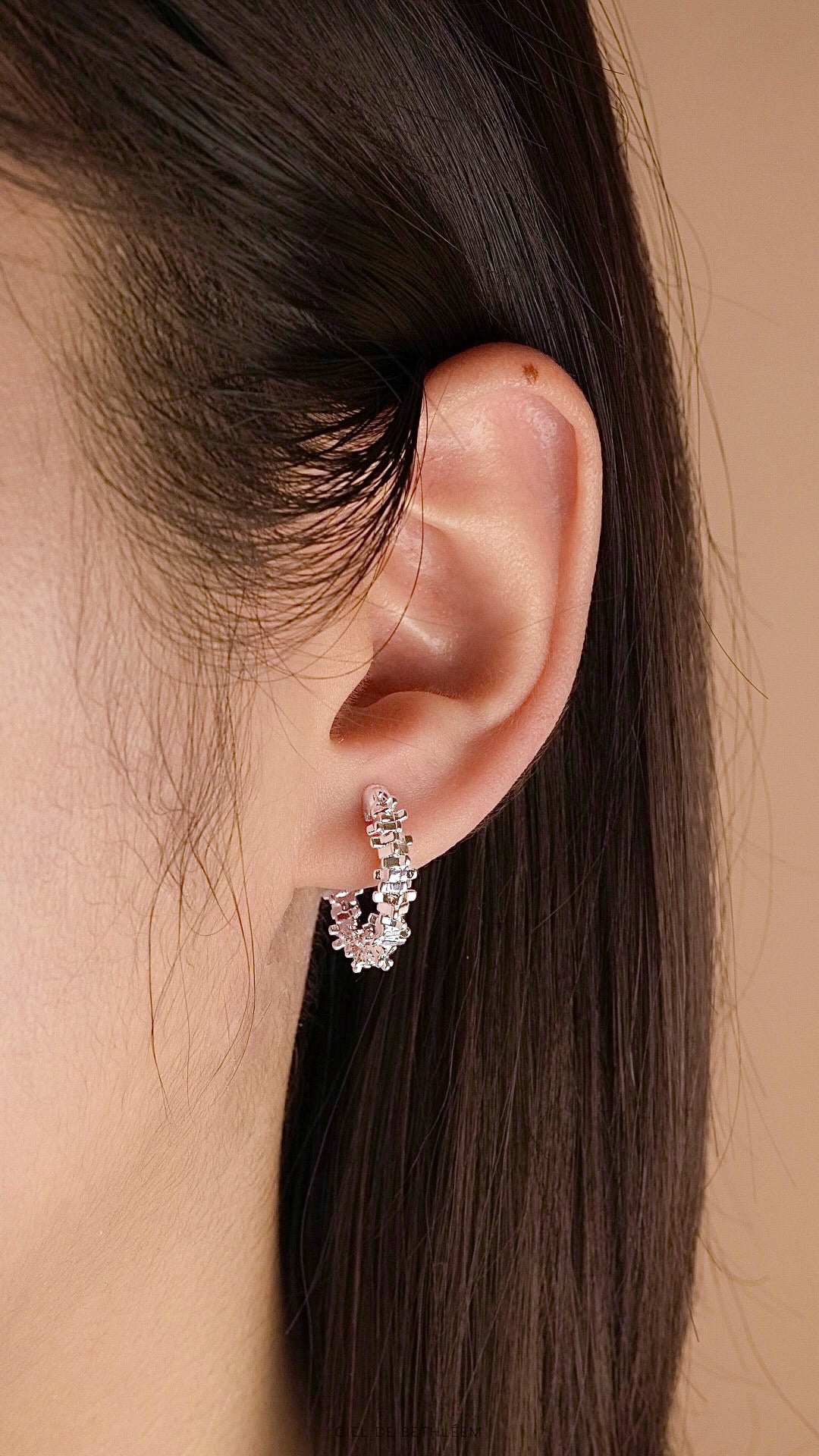 New Sprinkle Jagged Hoop