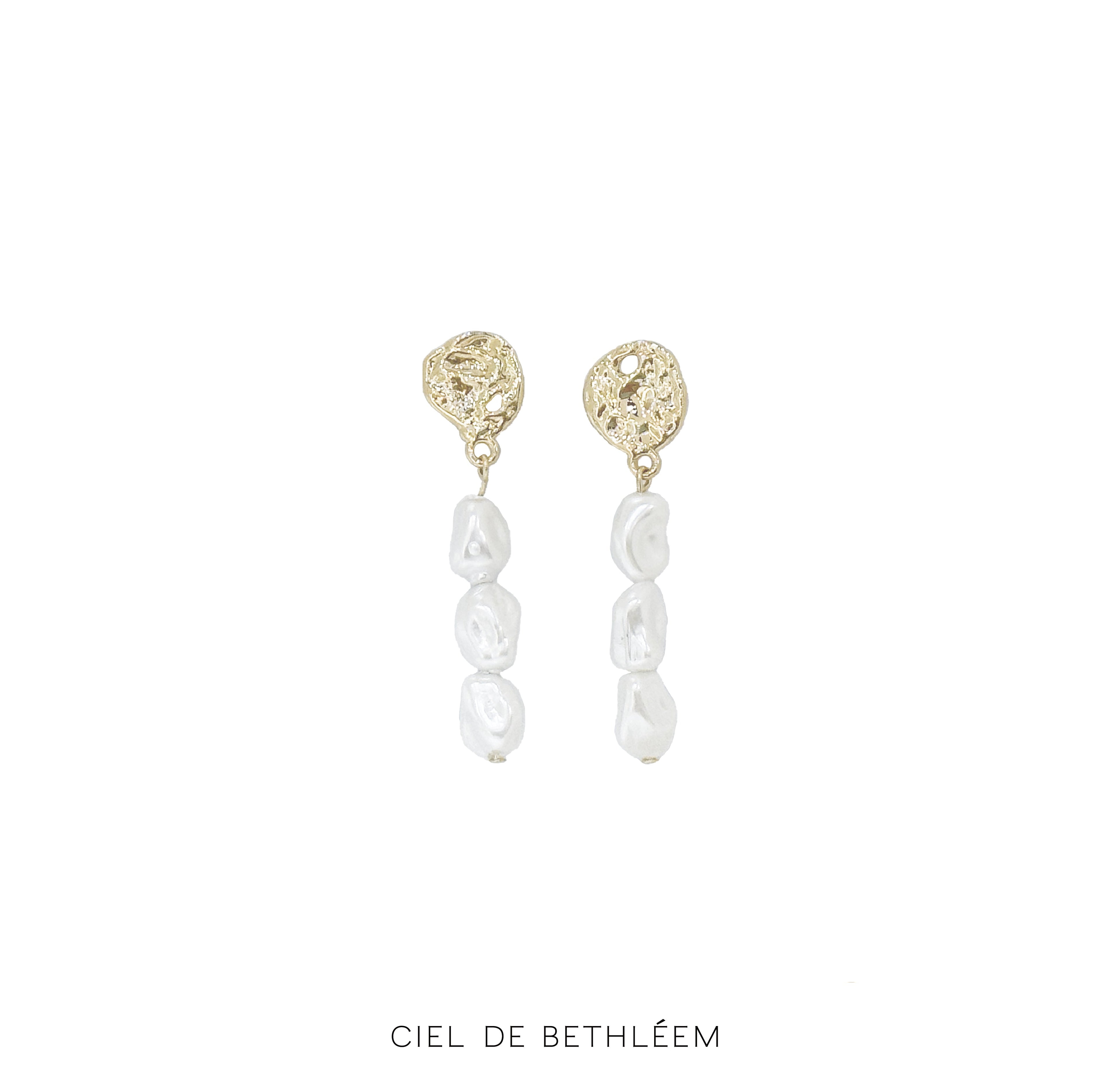 Roman Pearl Drop Earrings