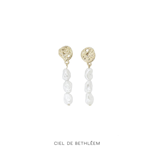 Roman Pearl Drop Earrings