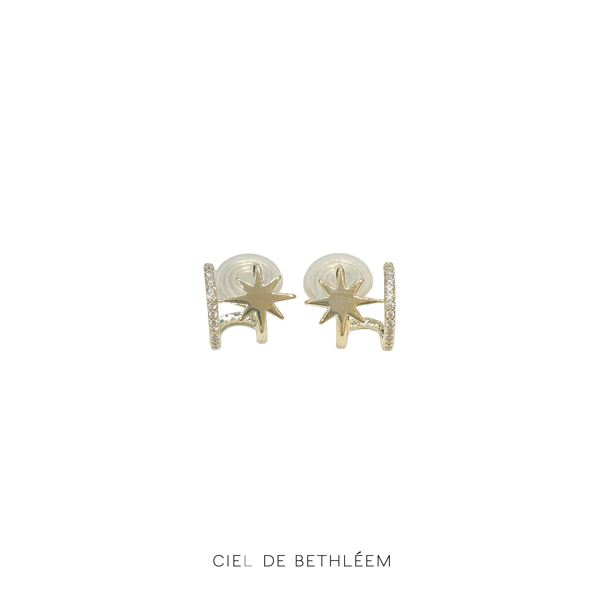 Celestial Double Hoops