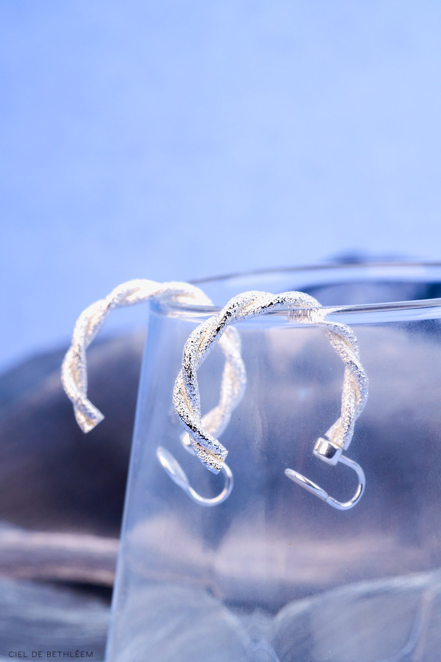 Silvery Rope Earrings