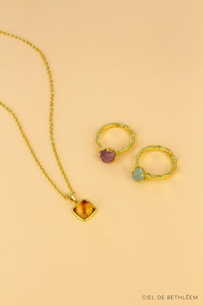 Rainbow Gemstone Necklace