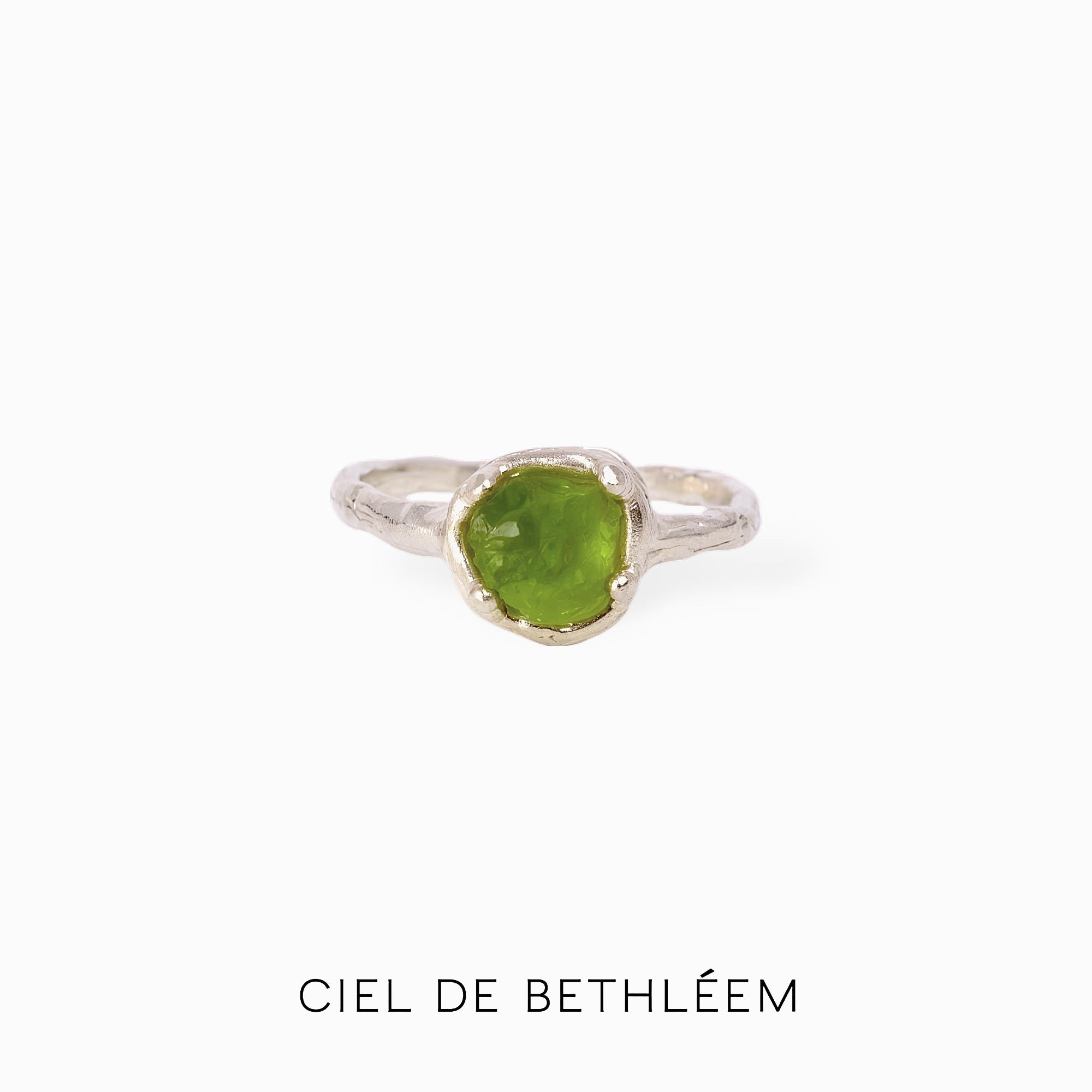 S925 Handcrafted Sterling Silver Ring - Olive