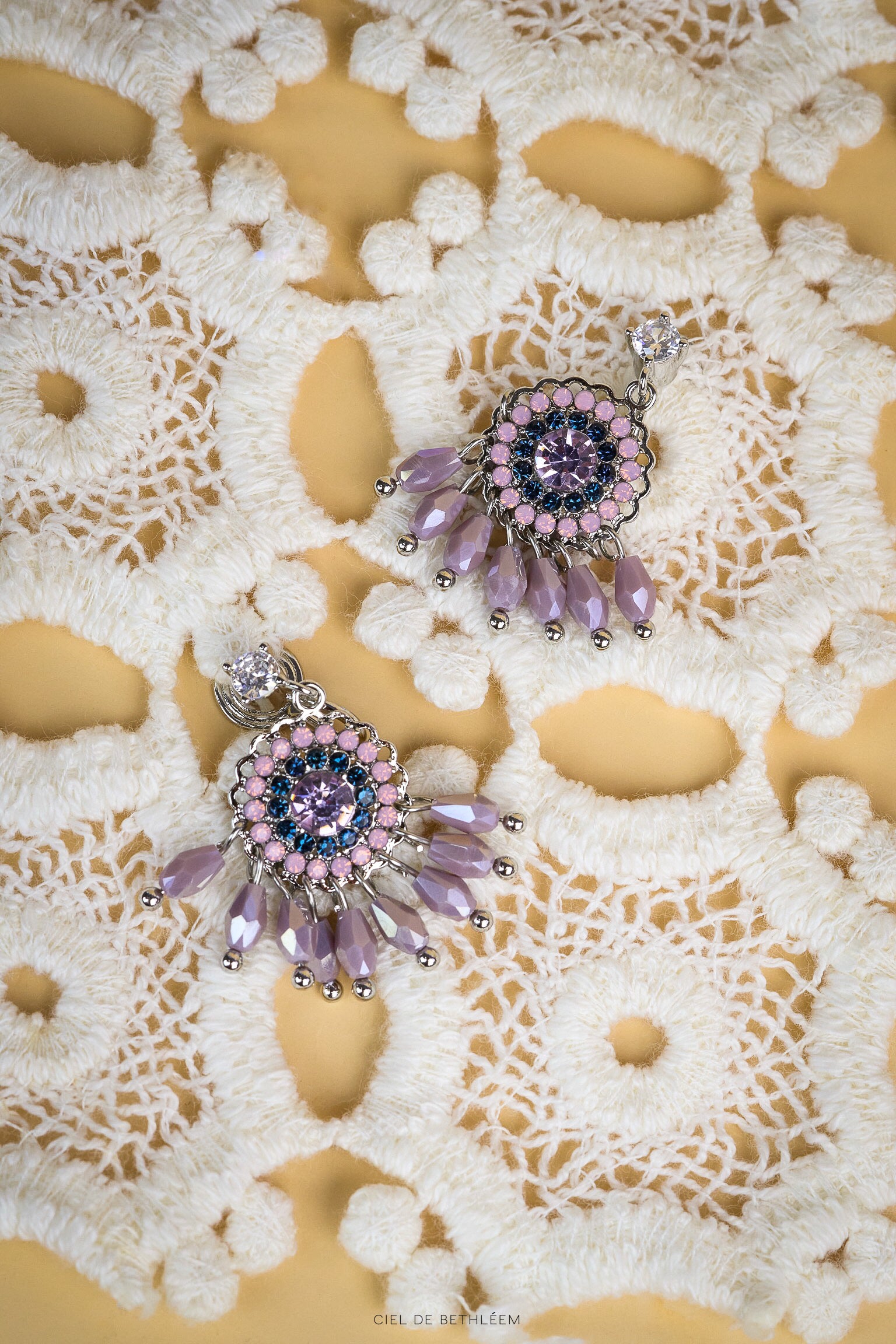 Blush Enchantment Spell Earrings