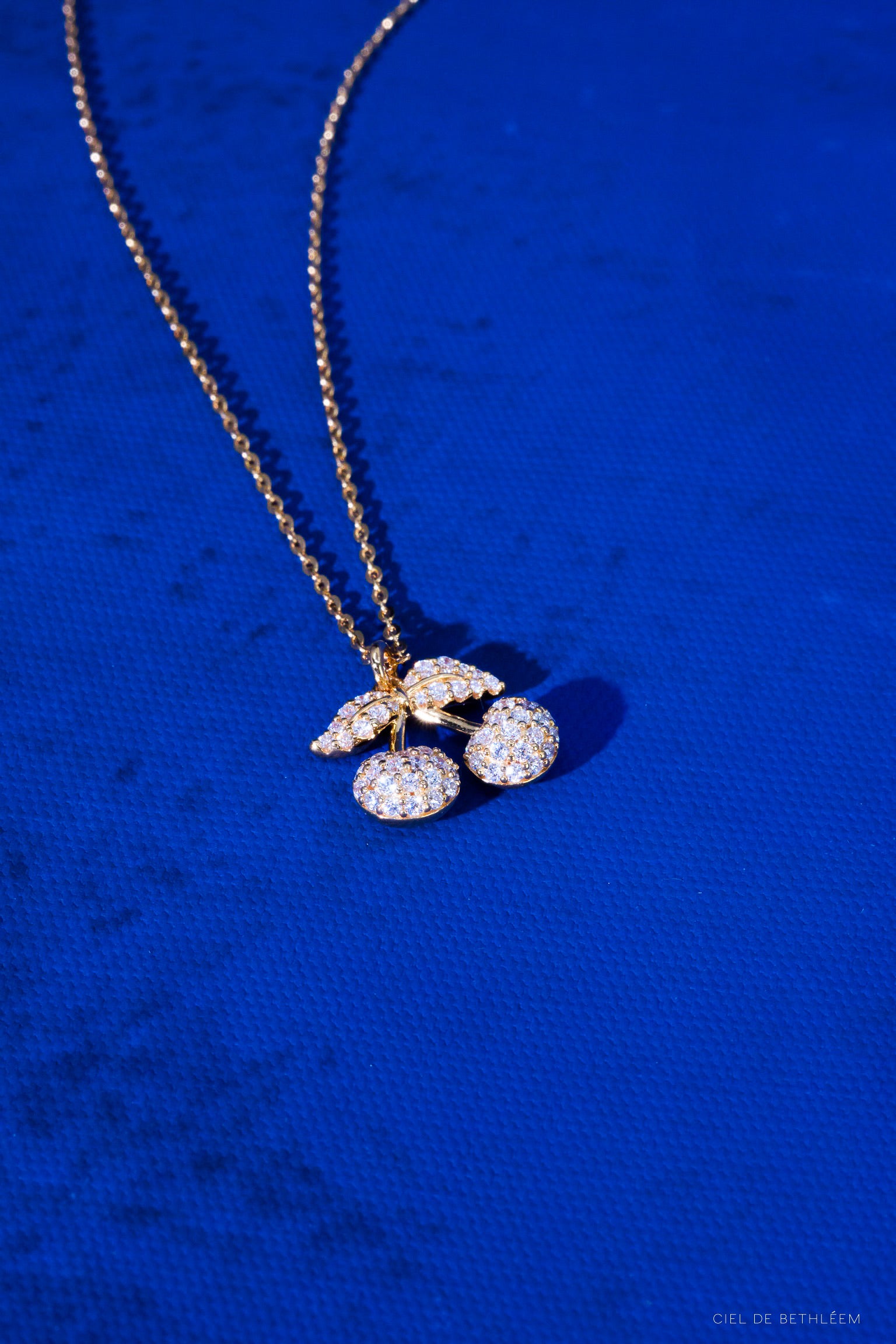 Sweety Cherry - Rose Gold 925 Silver Necklace