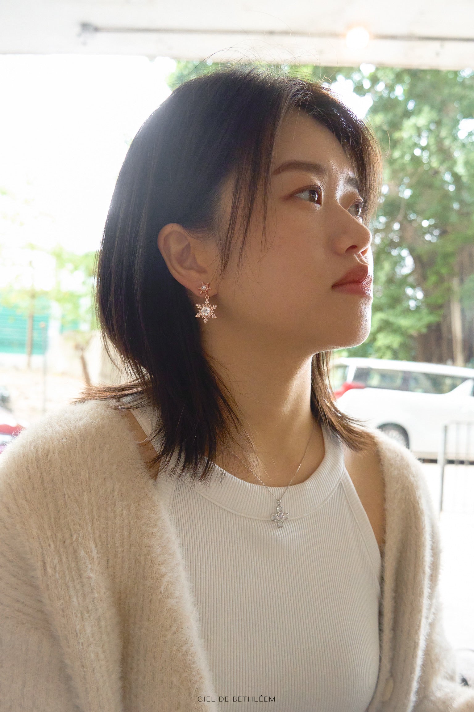 Snowy Wish Clip-on Earrings