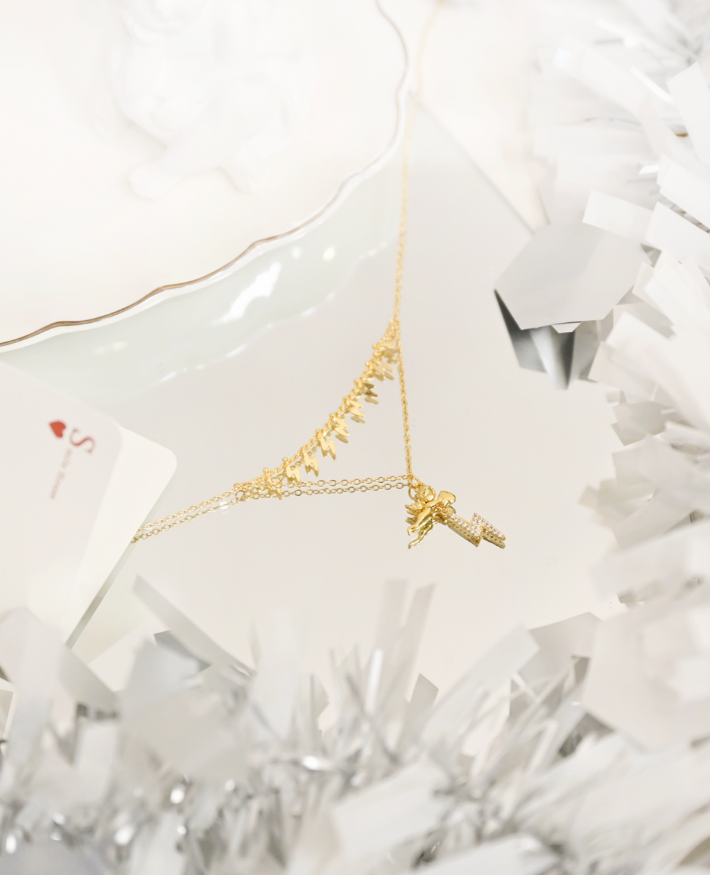 Smile House HK x Ciel de Bethléem 天使閃電頸鍊（雙層）