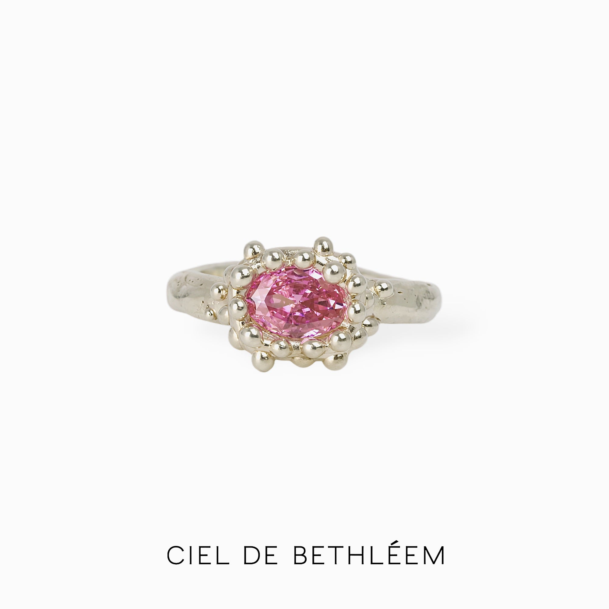 S925 Handcrafted Sterling Silver Ring - Pink