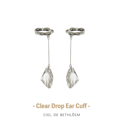 Clear Drop Ear Cuff
