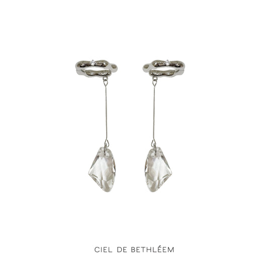 Clear Drop Ear Cuff