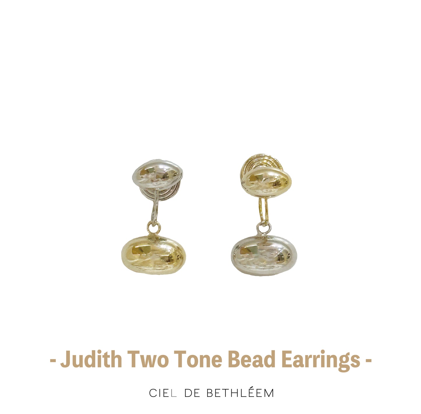 Judith Two Tone Bead Earrings