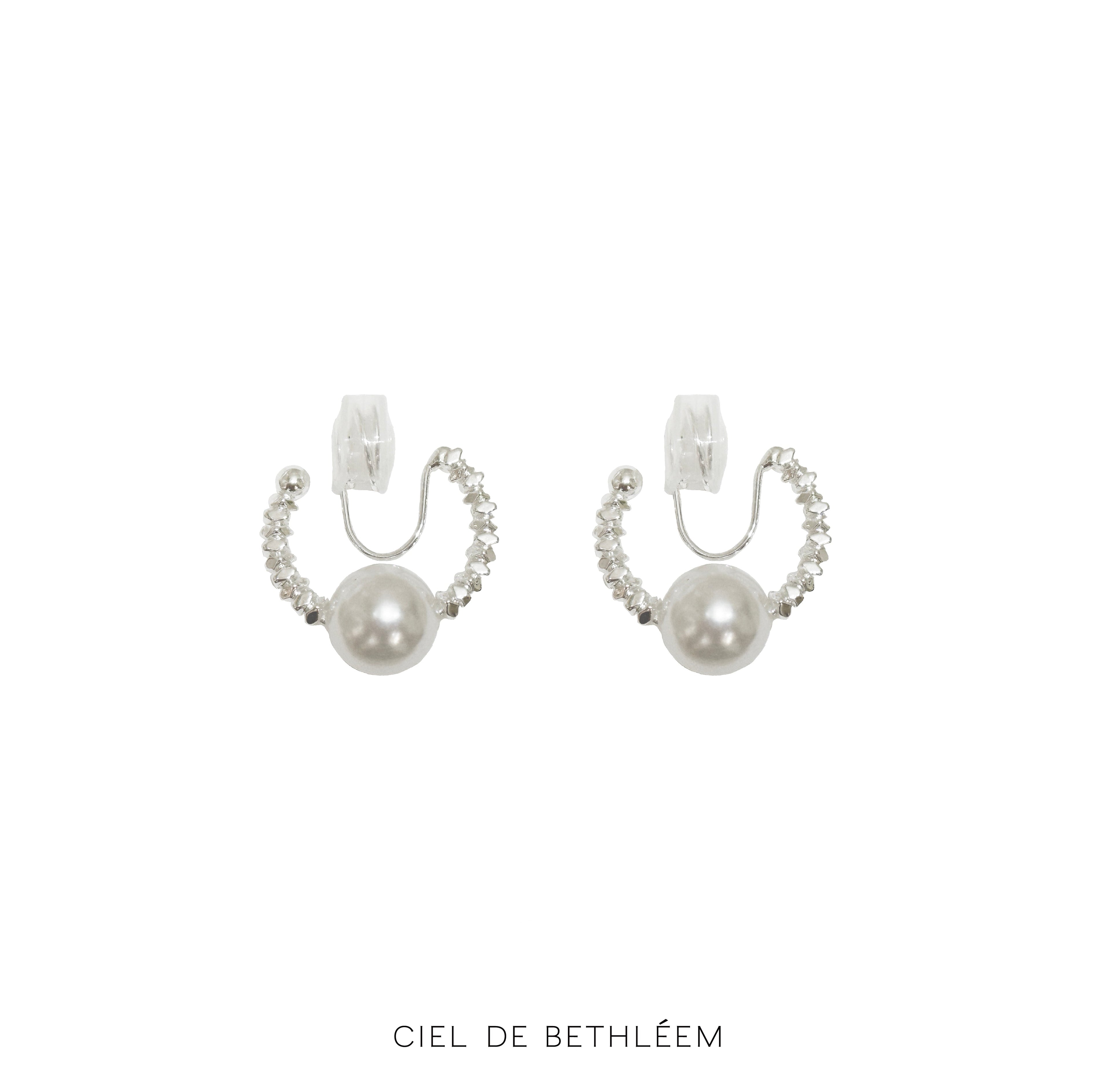 Gianna Bead Pearl Earrings