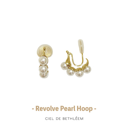 Revolve Pearl Hoop