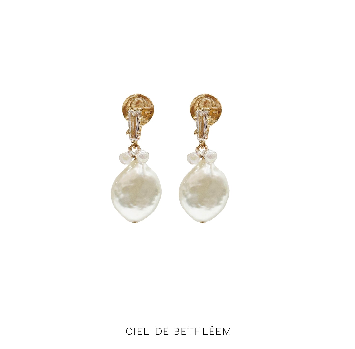 [Handmade Design] Baroque Pearl Earrings