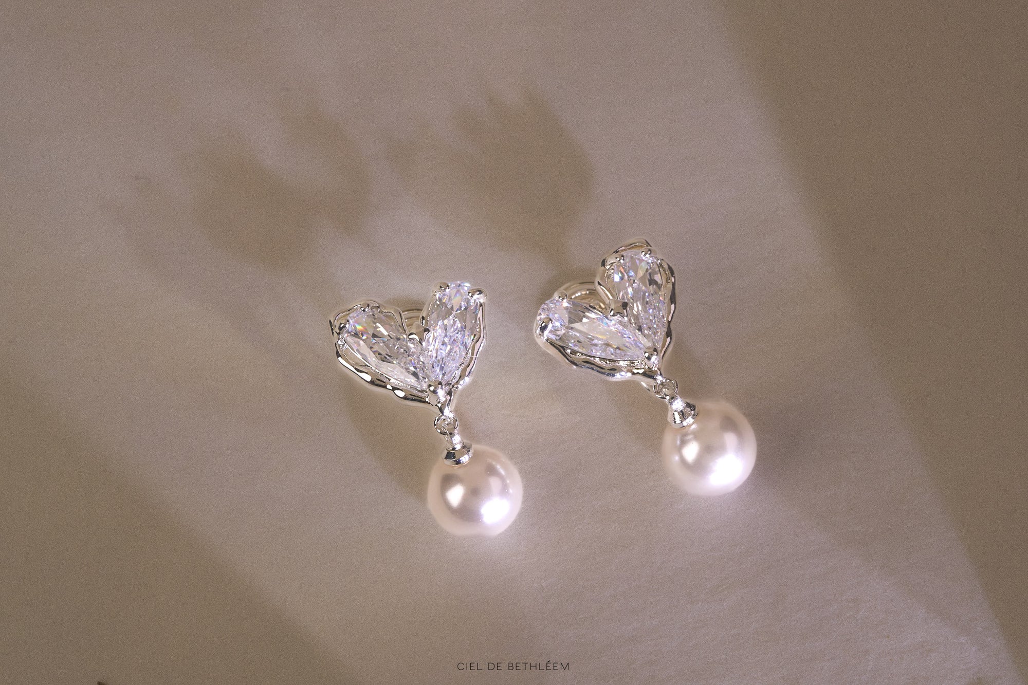 Crystal Heart Drop