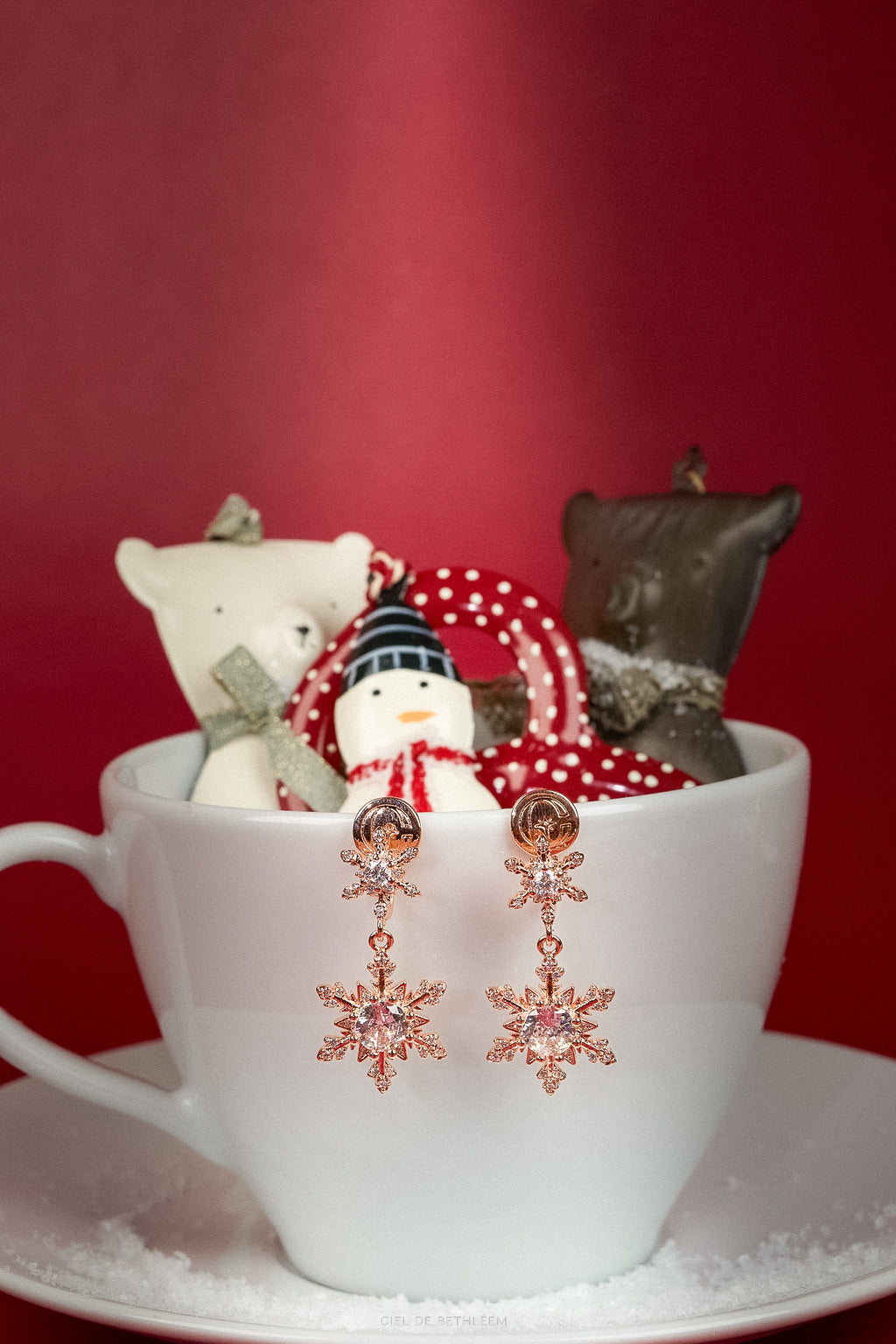 Snowy Wish Clip-on Earrings