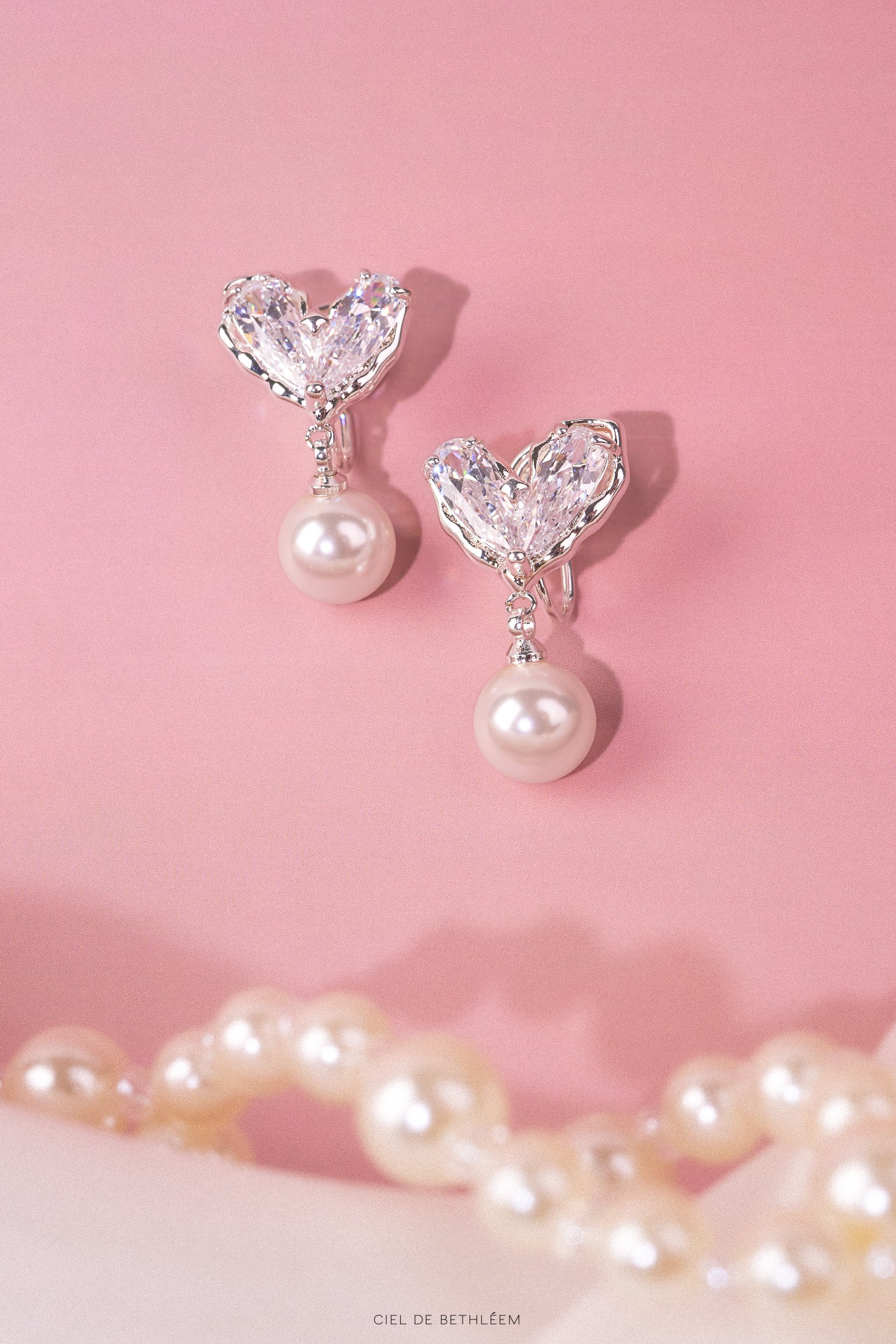 Crystal Heart Drop