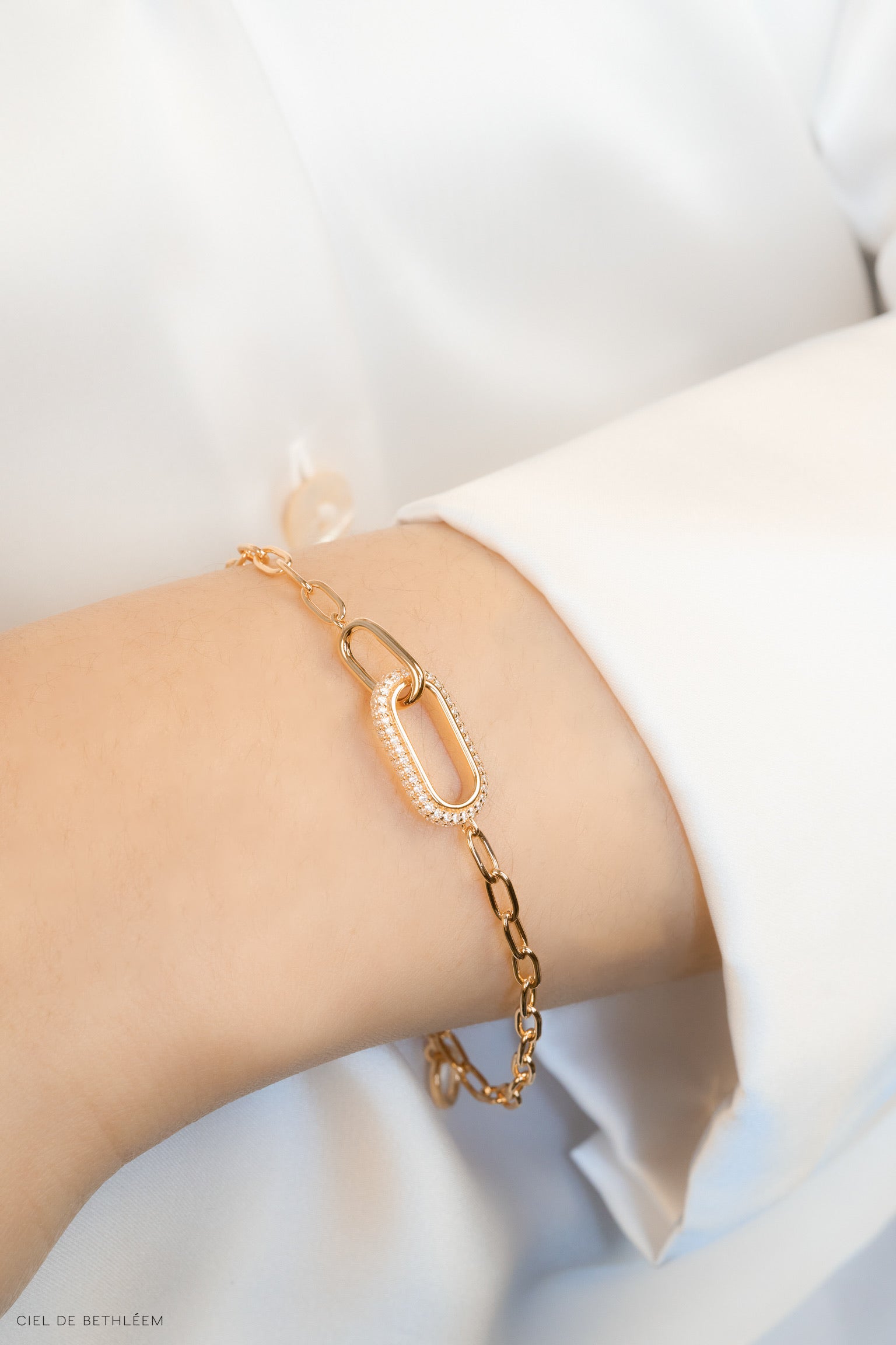 Hold Your Hand - Rose Gold 925 Silver Bracelet