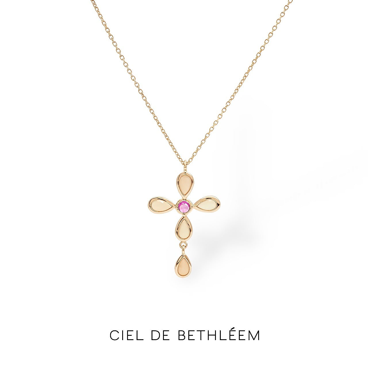 Rose Cross Necklace