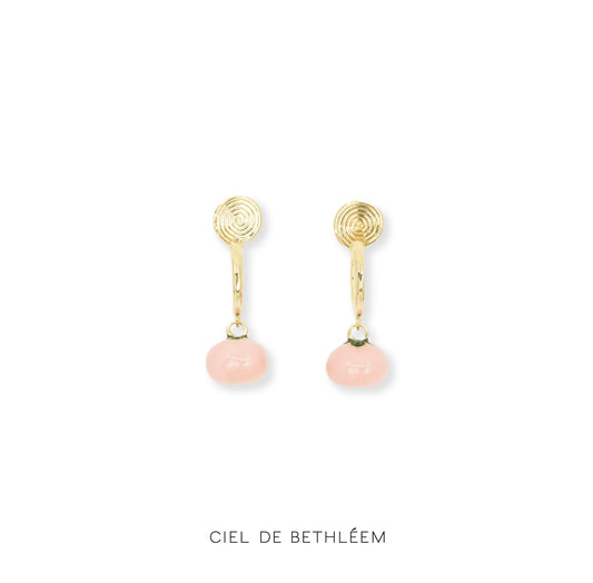 Persimmon Pink Earrings