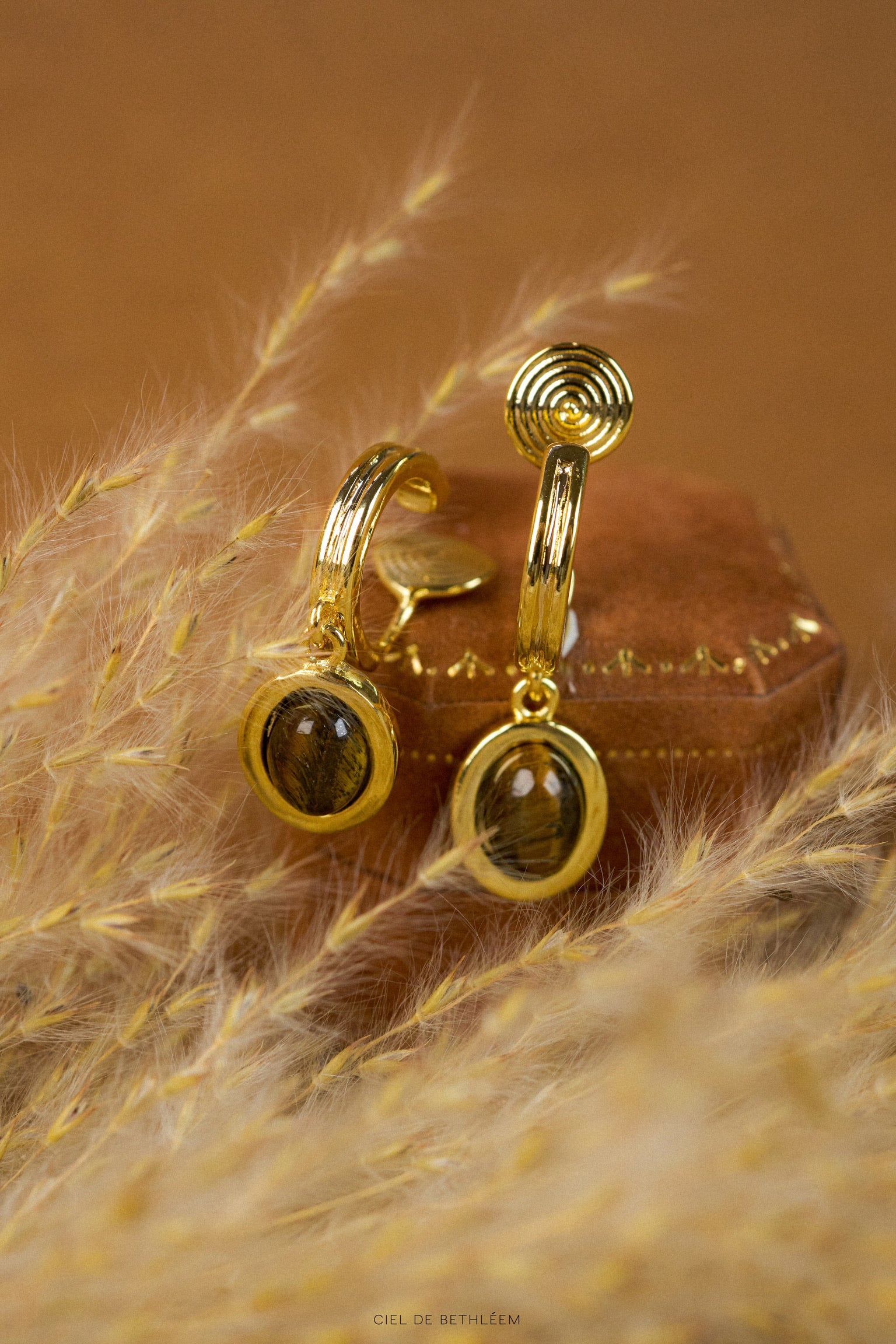 Bronze Drop Earrings