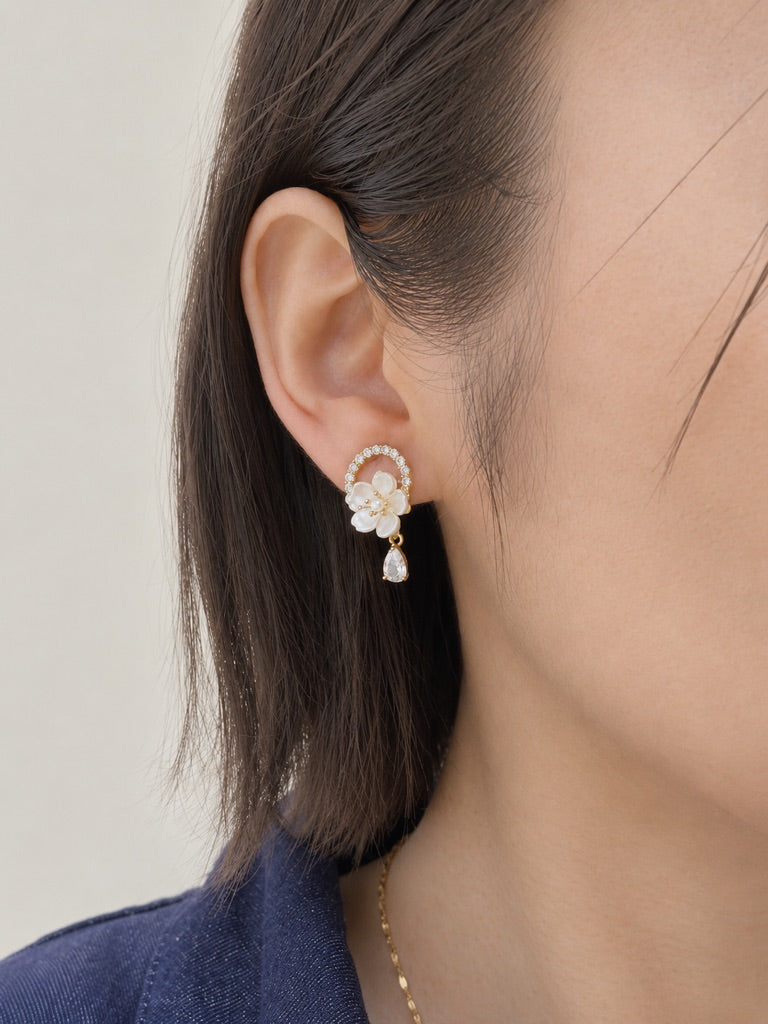 Graceful Floral Earrings