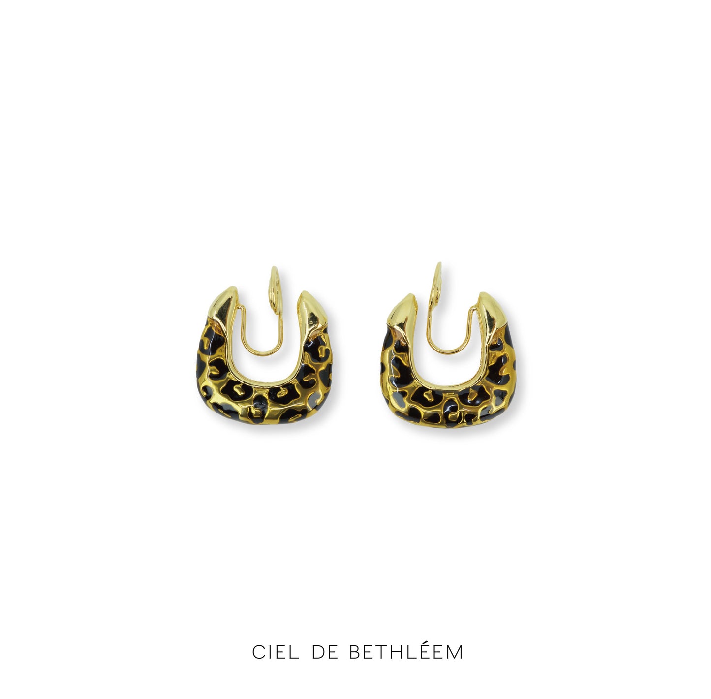 Leopard Hoop Earrings