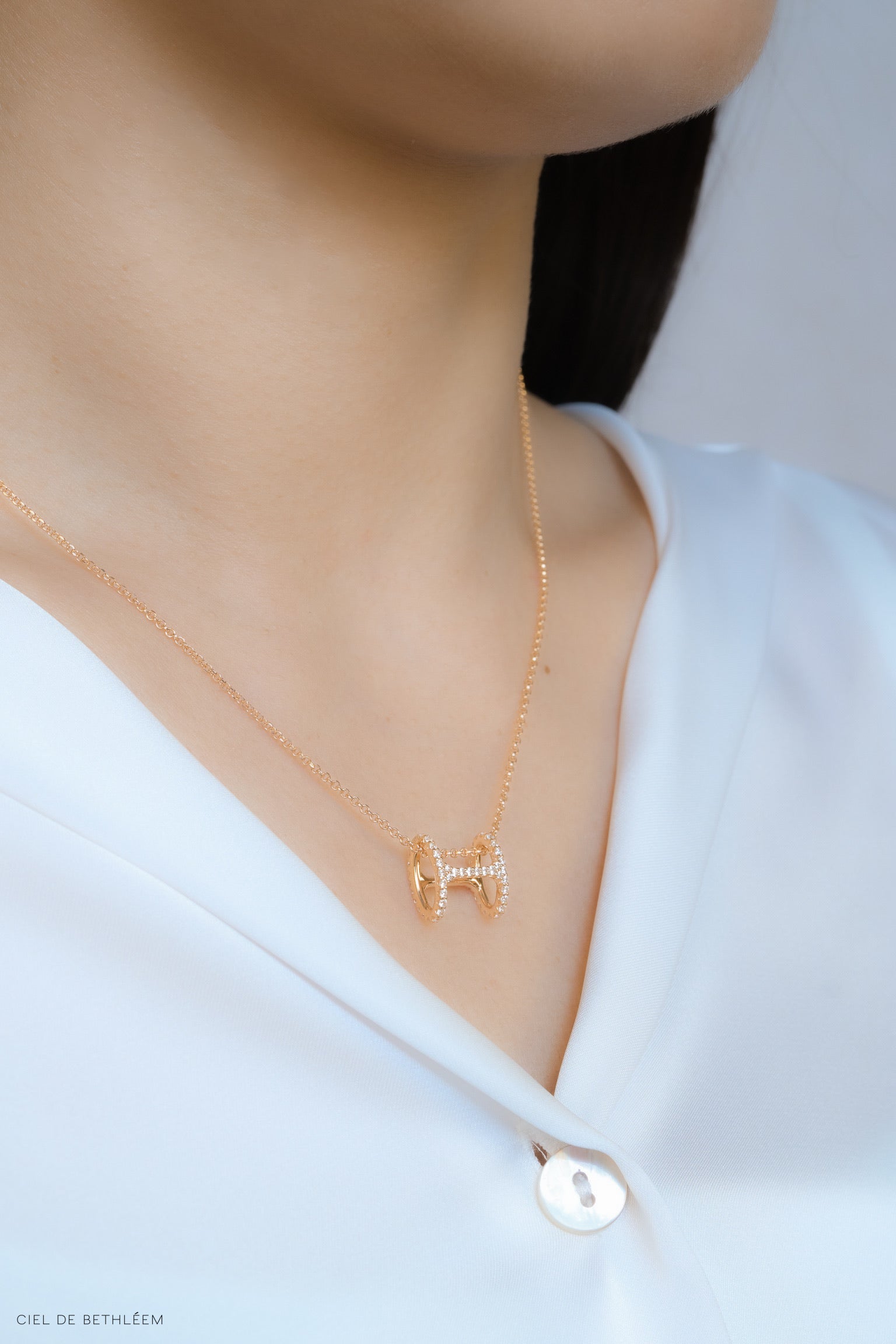 Everlasting - Rose Gold 925 Silver Necklace