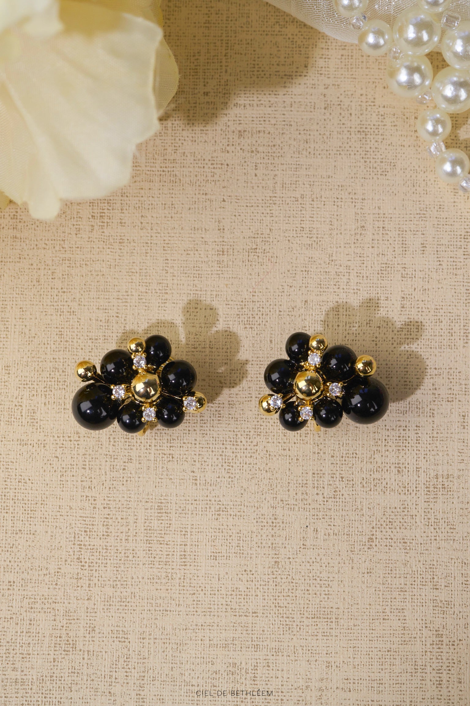 Vintage Black Earrings