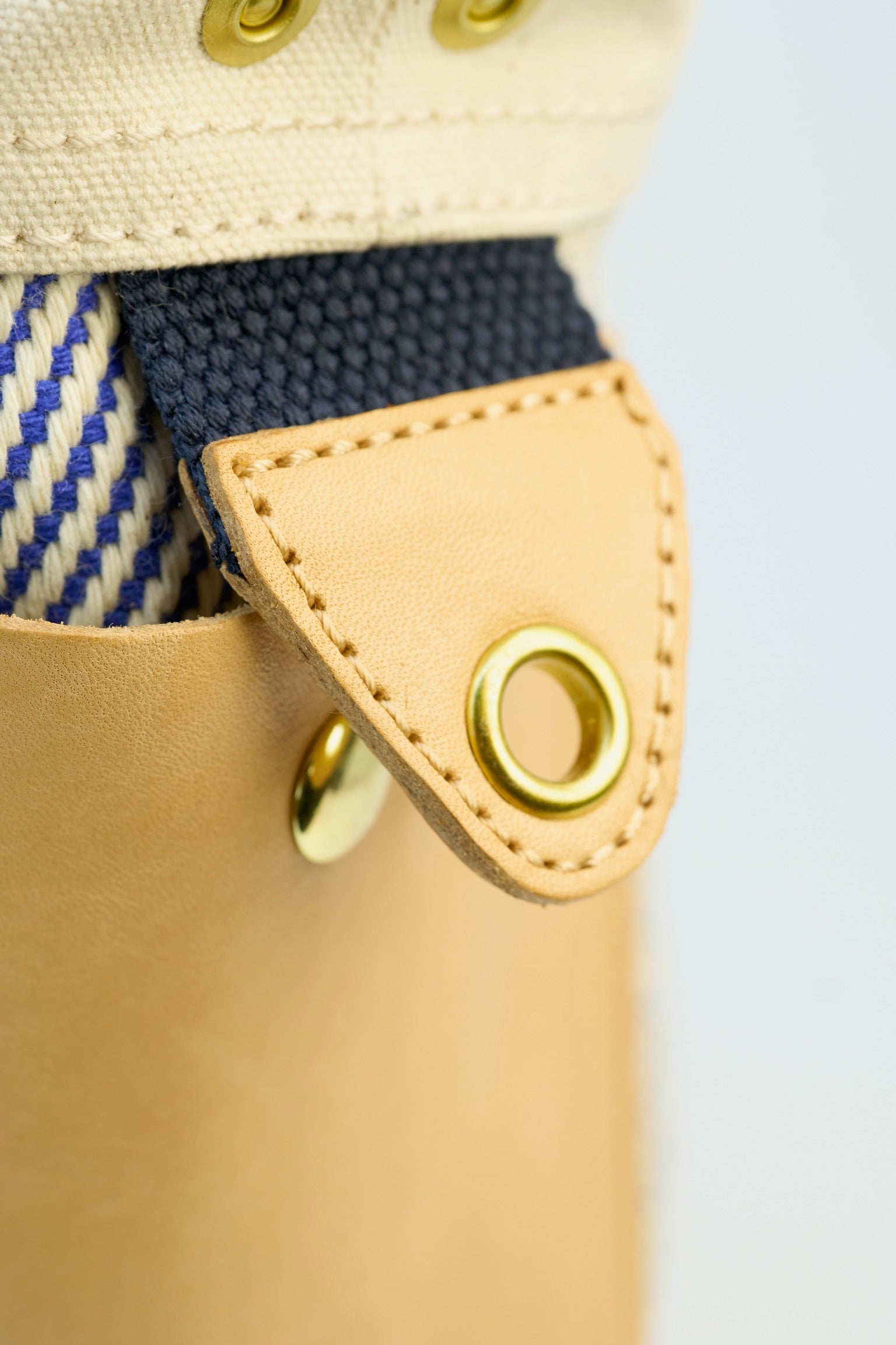 Two-ways Leather x Canvas Bag