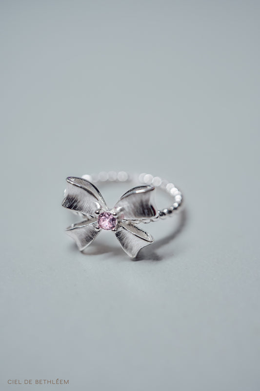 Rosy Bow Ring