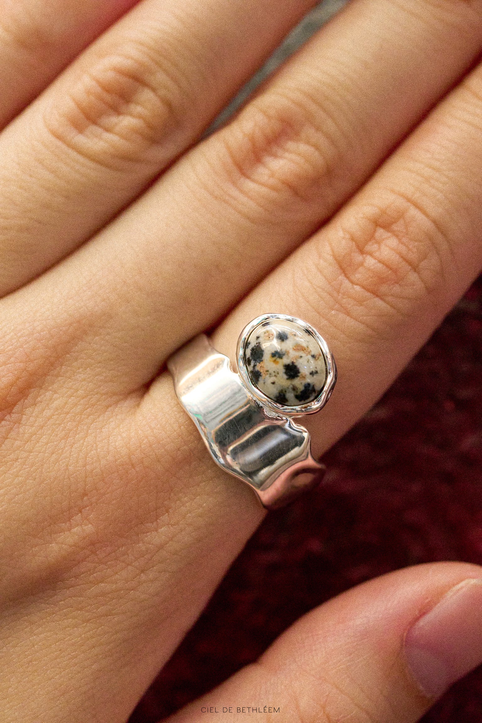 S925 Handcrafted Sterling Silver Ring - Black