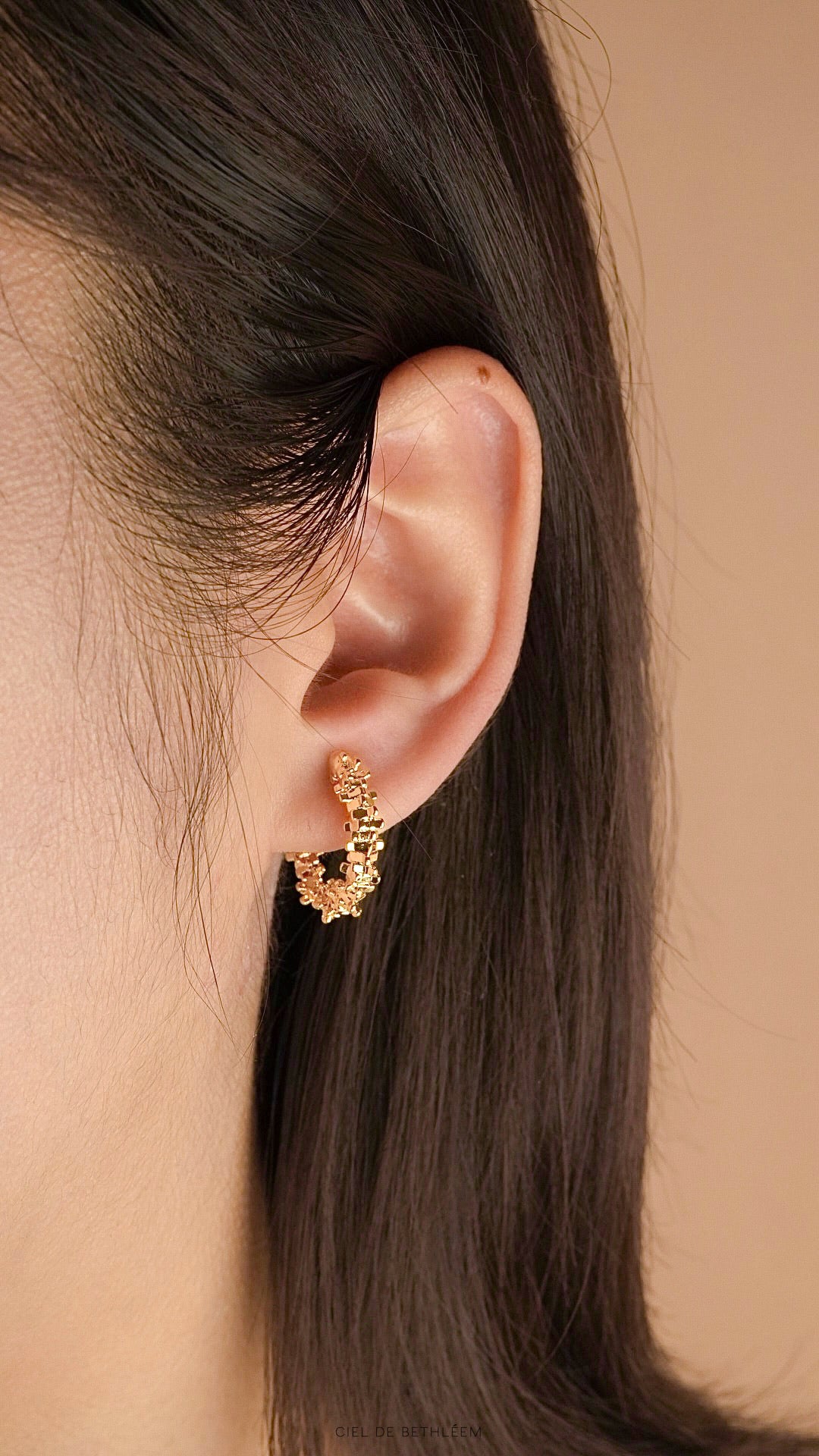 New Sprinkle Jagged Hoop