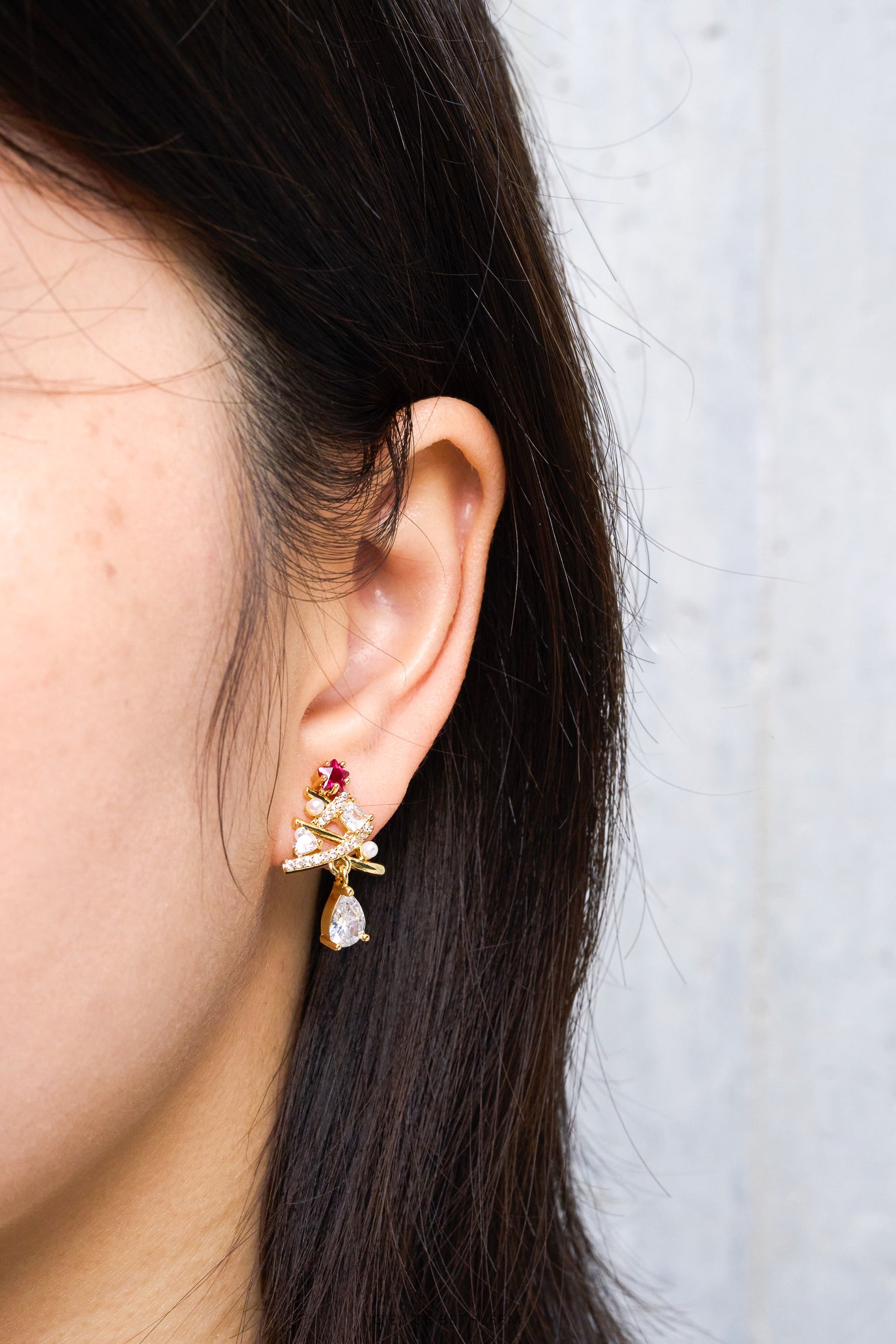 Merry Tree Clip-on Earrings